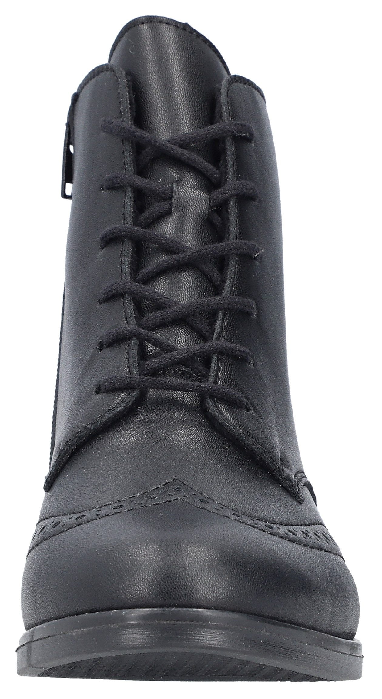 Rieker Veterlaarsjes , veterschoenen, blokhak, met aanhaallus