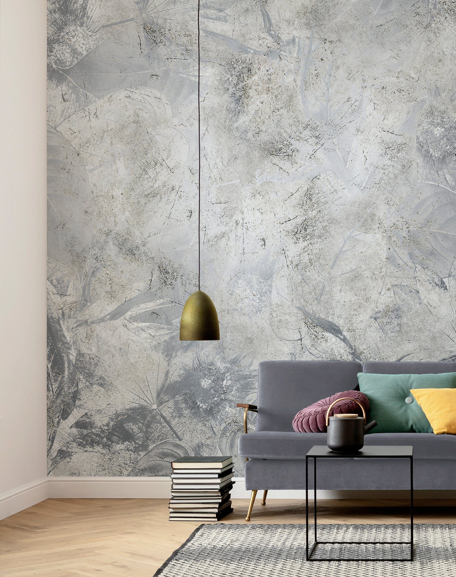 Komar Vliesbehang Digitale print vlies - Flower Fossil - Afmeting 200 x 280 cm (set)