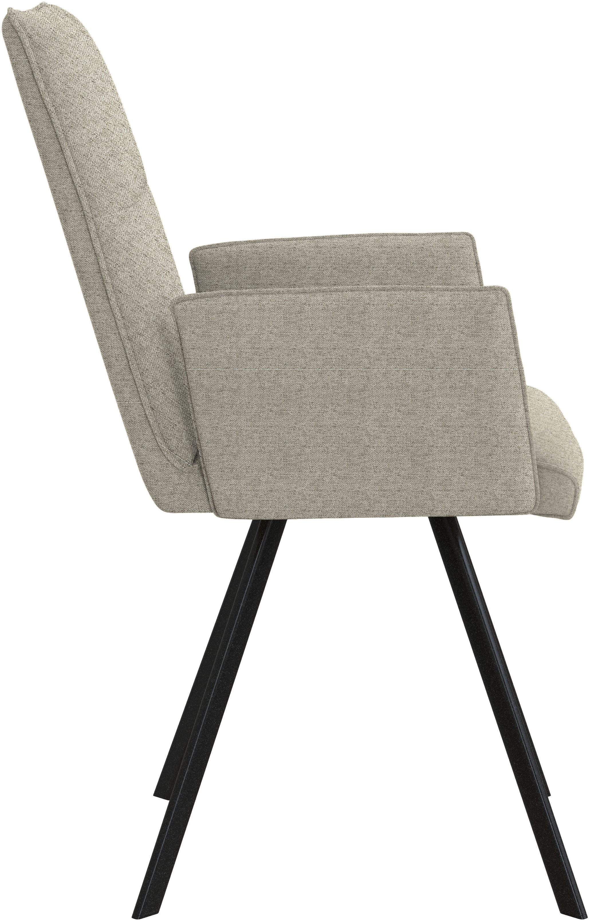 Home affaire Stoel met armleuningen Sava Metalen frame (set, 2 stuks)