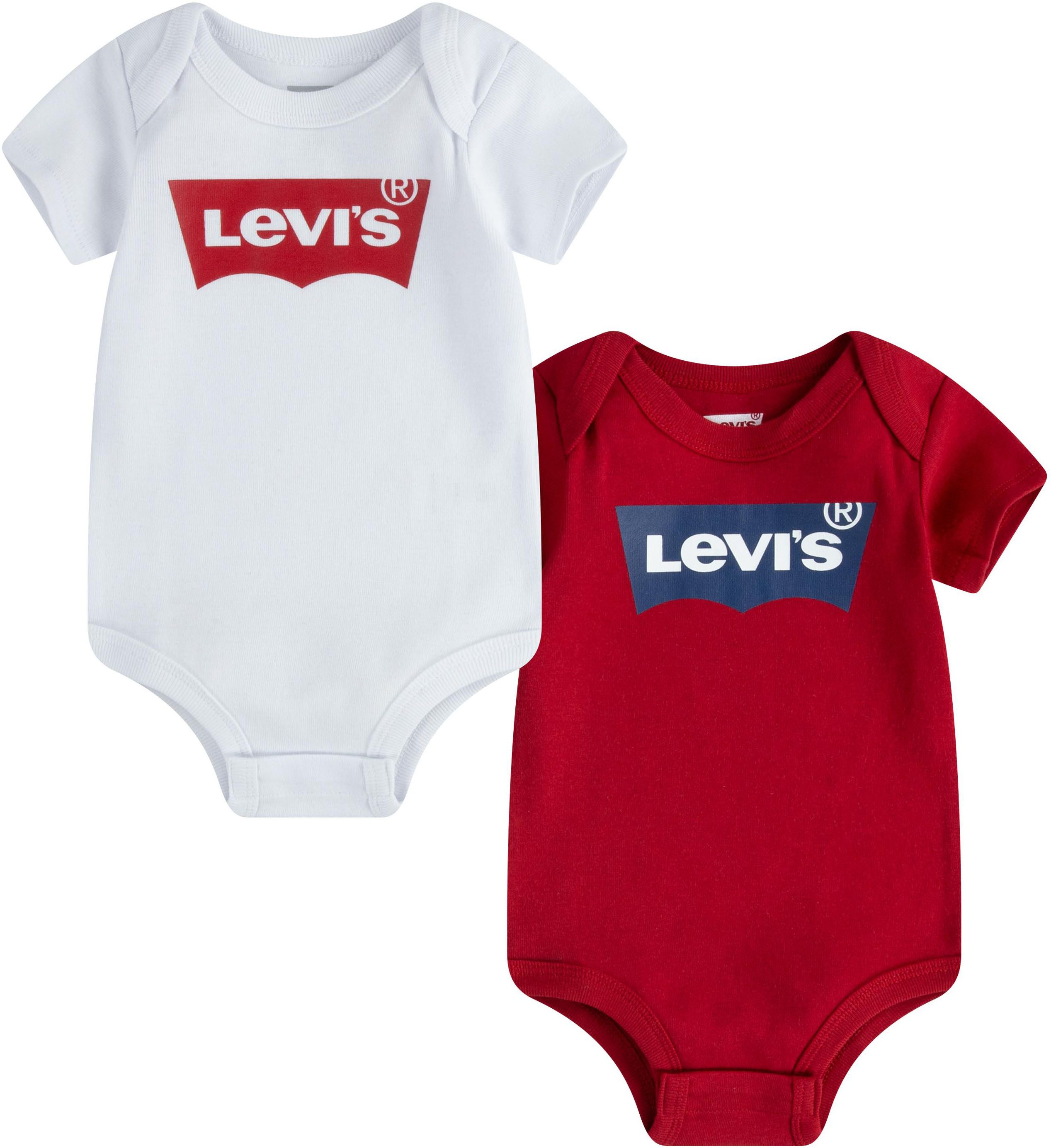 Levi's Kidswear Body met korte mouwen BATWING 2PK BODYSUIT UNISEX van Levi's Kids voor baby's (2-delig)