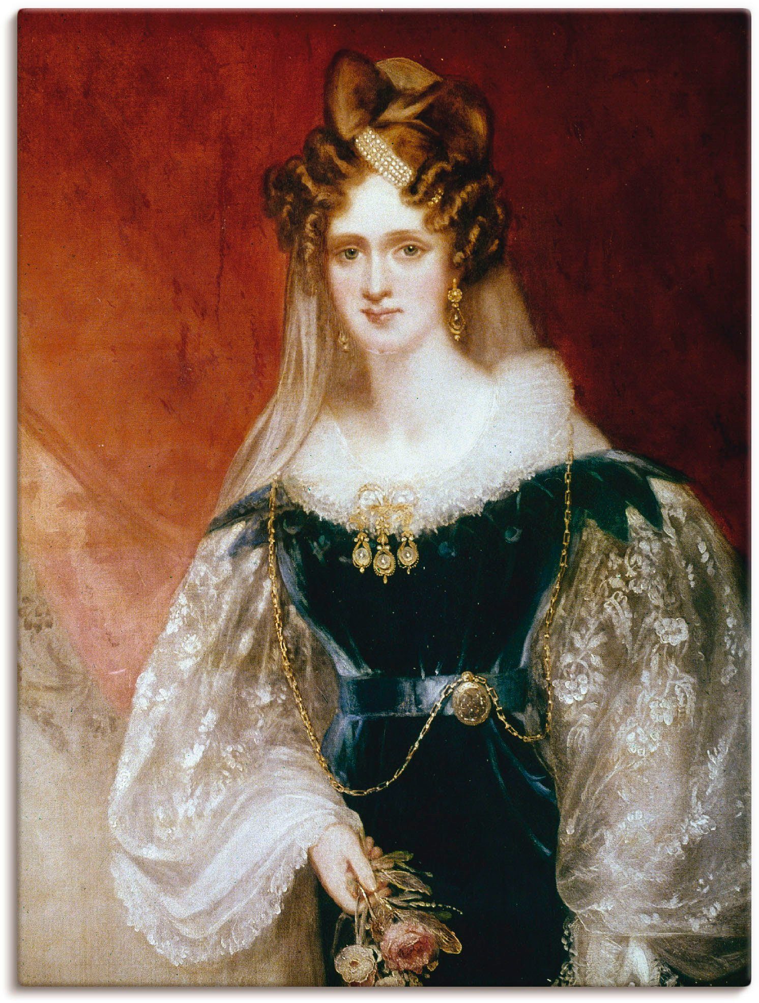 Artland Artprint Koningin Adelaide van Engeland, 1831 in vele afmetingen & productsoorten - artprint van aluminium / artprint voor buiten, artprint op linnen, poster, muursticker /