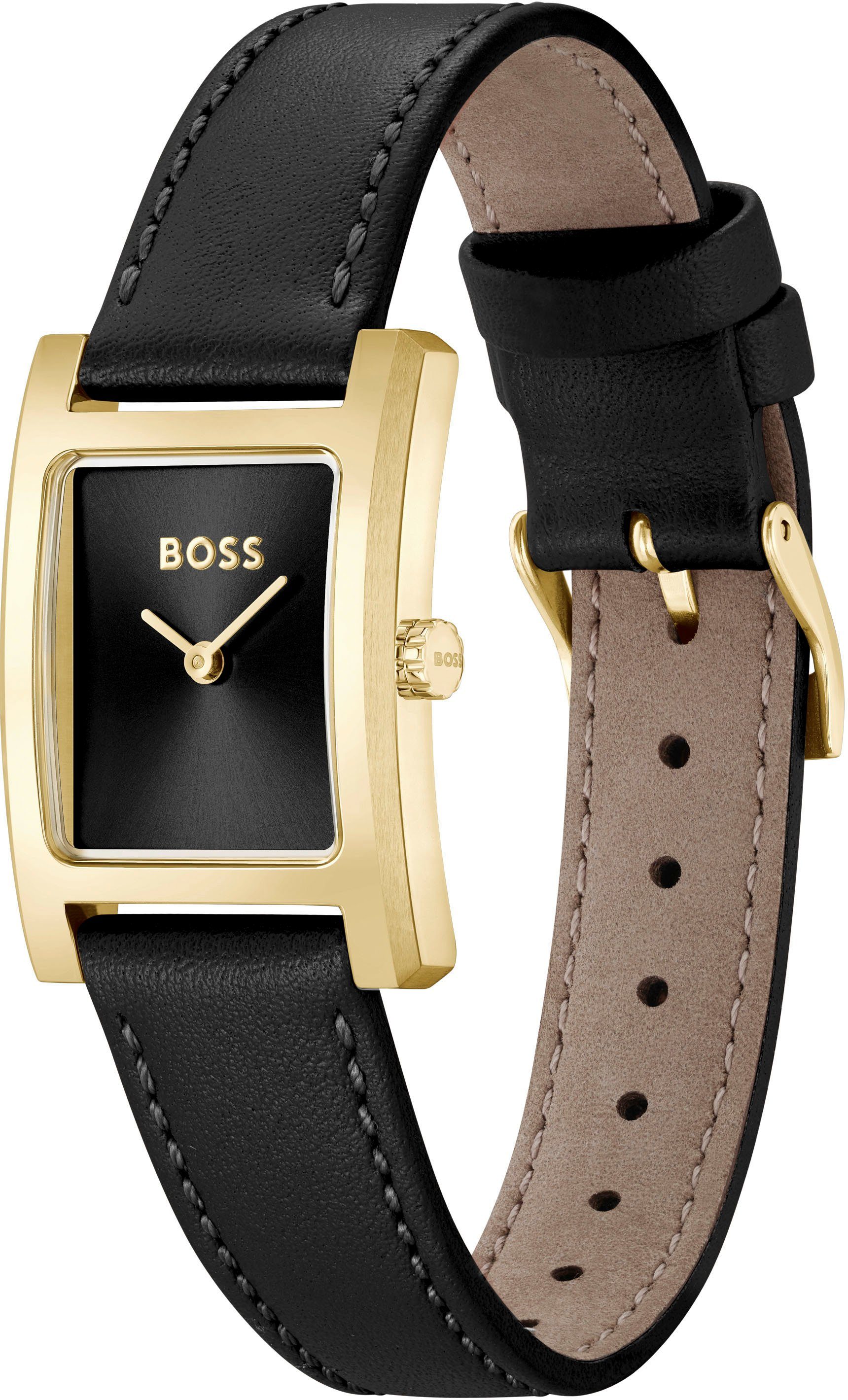 Boss Kwartshorloge Lucy Horloge, dameshorloge, stalen band, analoog
