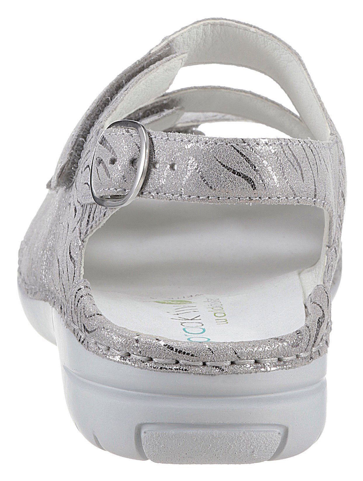 Waldläufer Sandalen GUNNA , zomerschoen, sandaal, sleehak, in metallic-look, g-breedte