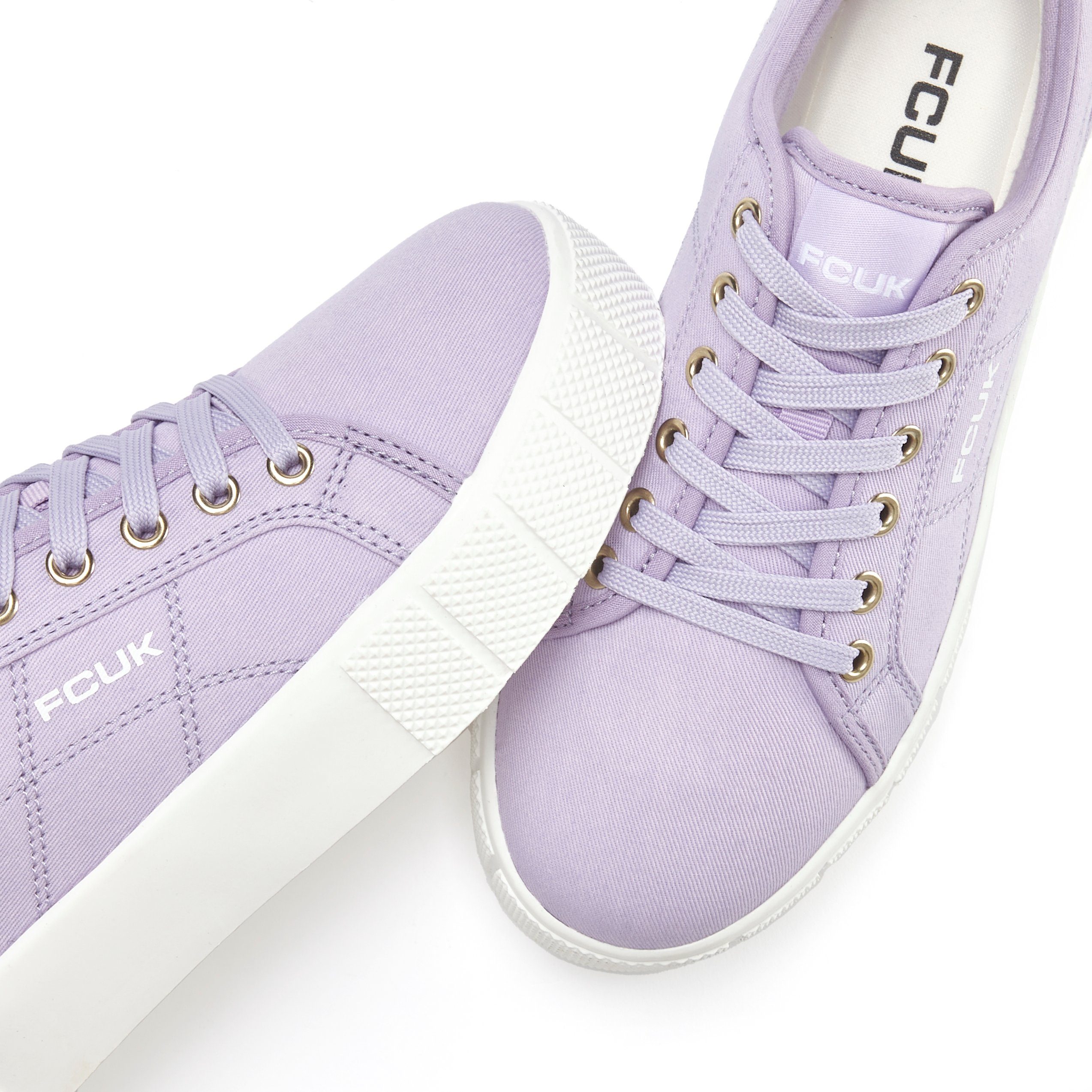 FCUK Sneakers Vrijetijdsschoen, lage schoen met plateaus zool VEGAN
