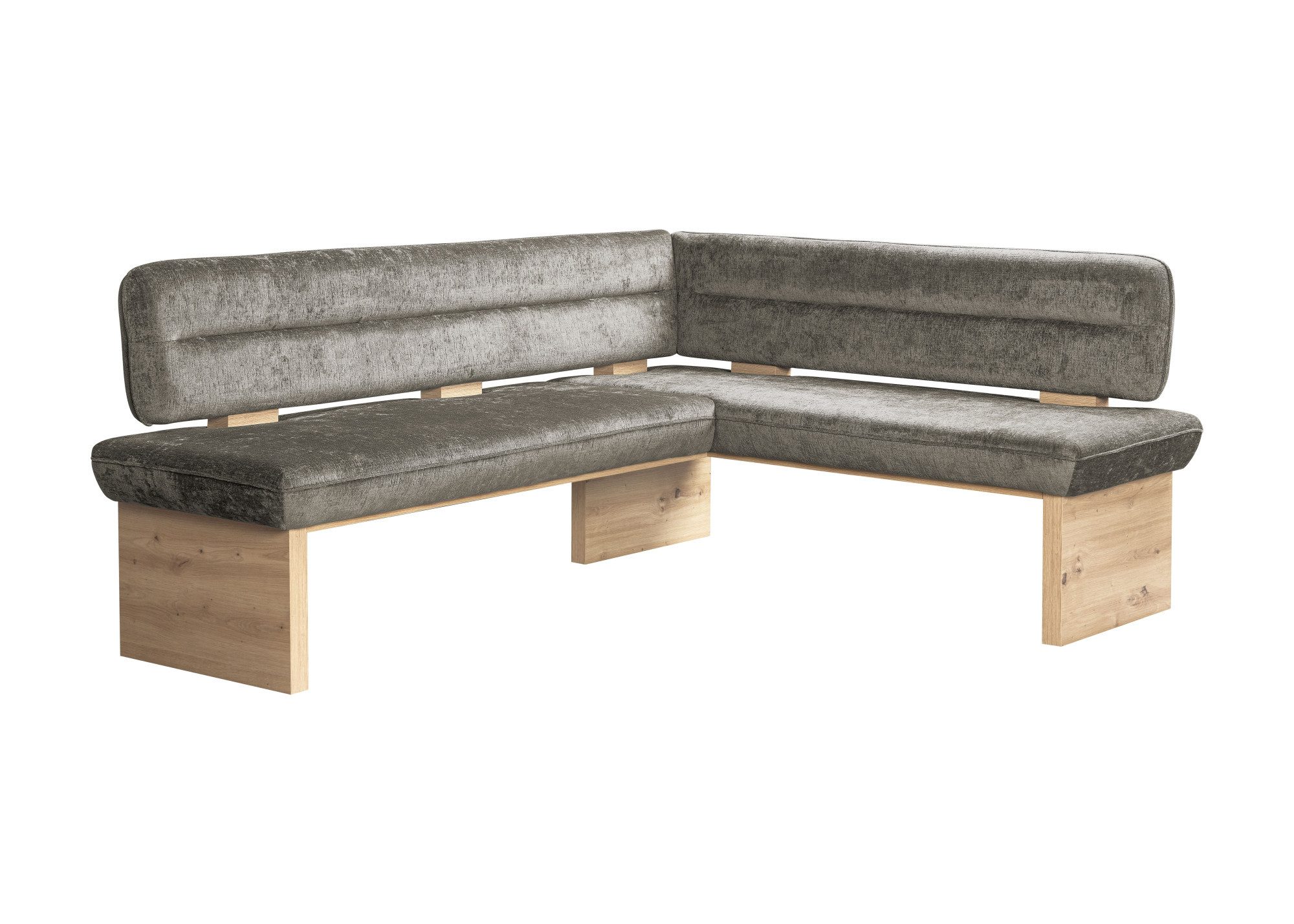 Home affaire Eethoek Louise + Miles eetkamerset, zitgroep, hoekbank, keukenbank Eetkamer zitgroep stoelen tafel en bank comfortabel gepolsterd (4-delig)