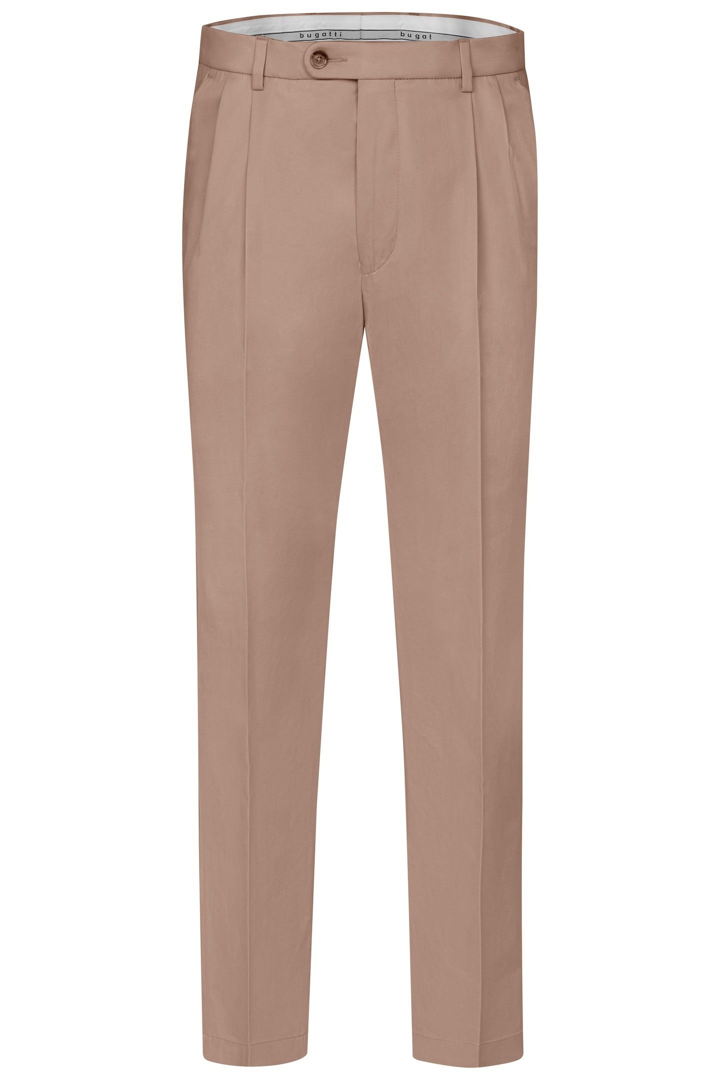 Bugatti Bandplooibroek met satin-stretch
