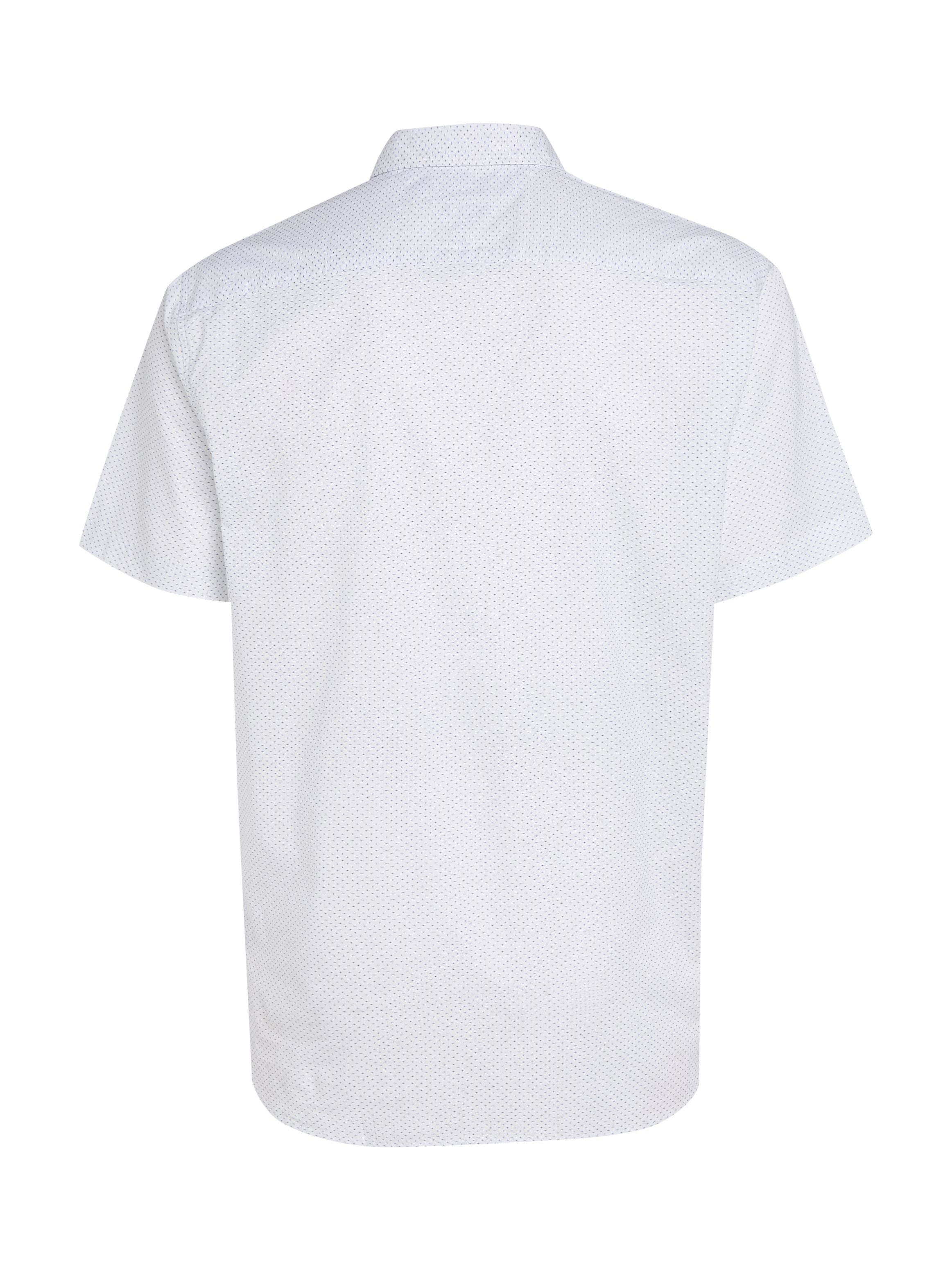 Tommy Hilfiger Overhemd met korte mouwen NATURAL SOFT MINI PRT SHIRT