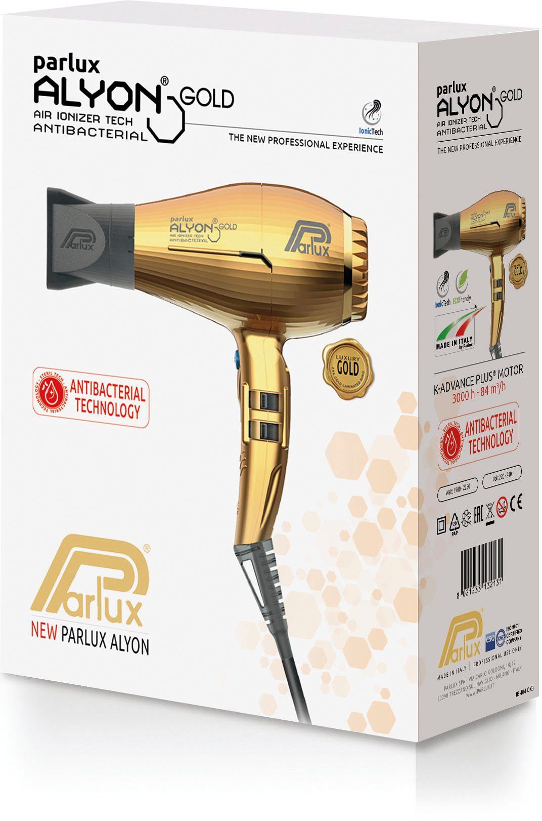 Parlux Haardroger Parlux Alyon Ionic Gepatenteerd reinigingssysteem HFS (Hair Free System)