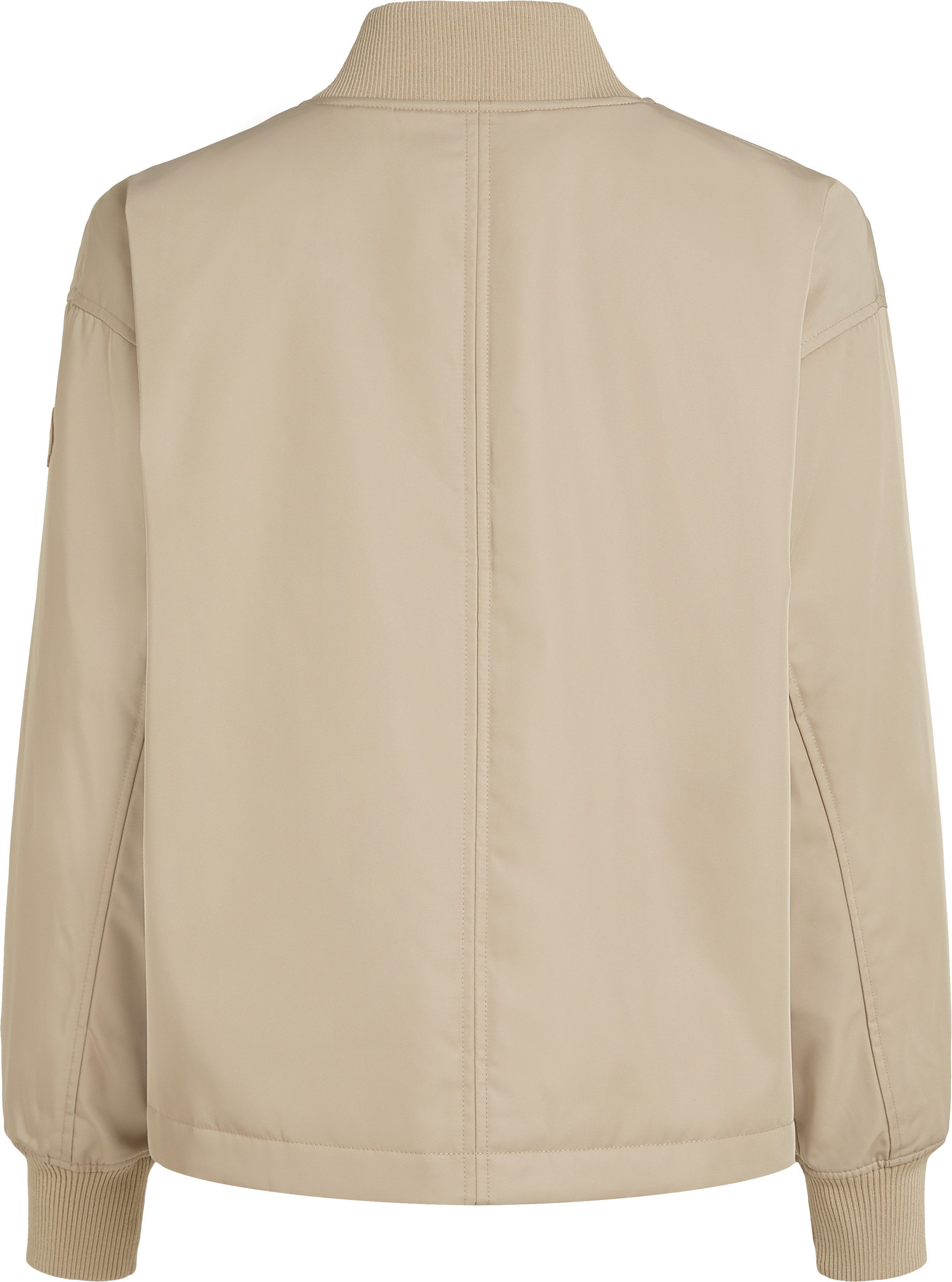 Tommy Hilfiger Bomberjack CASUAL NYLON BOMBER JACKET met merklabel, in effen kleur