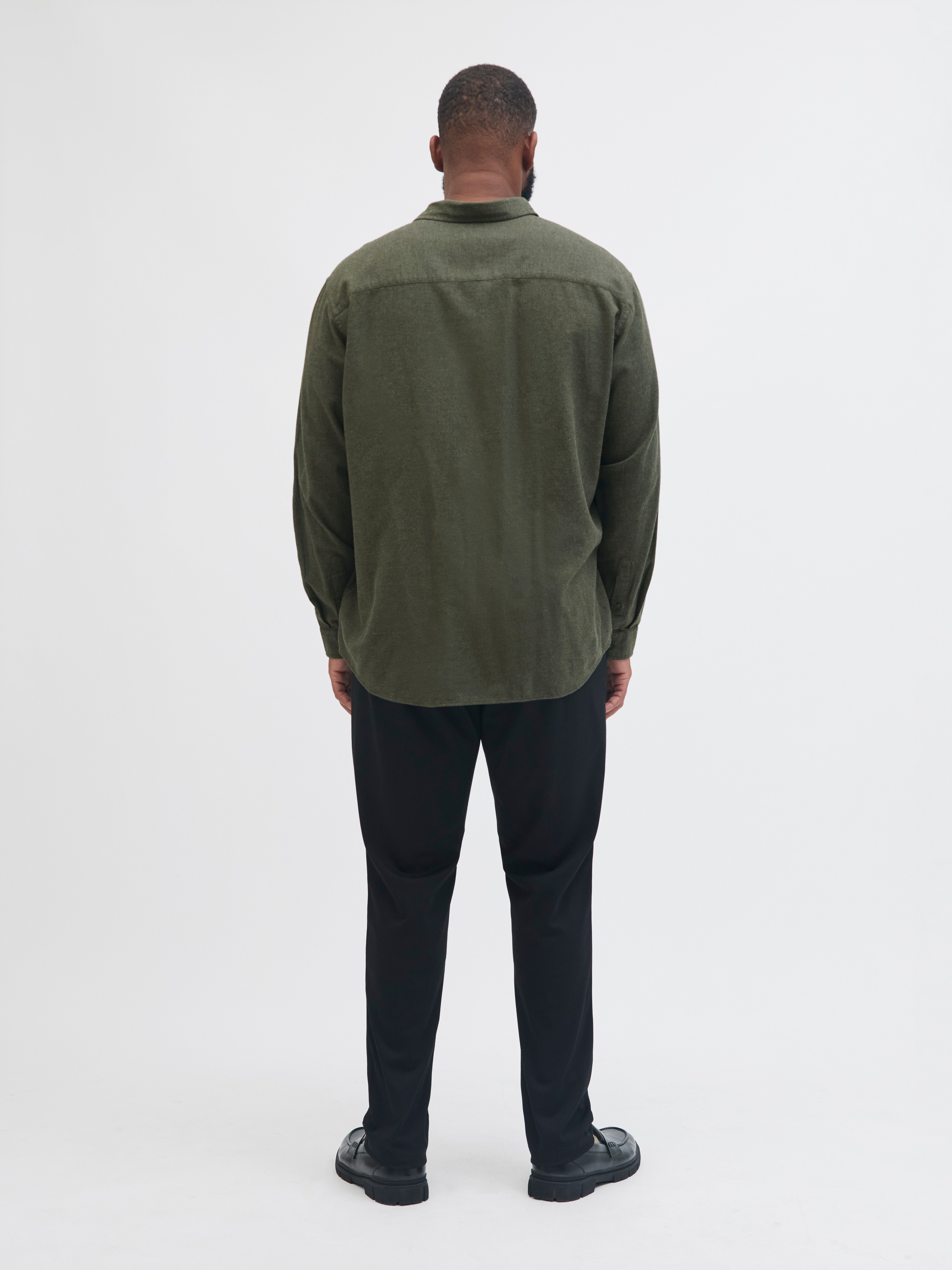 Jack & Jones PlusSize Overhemd met lange mouwen JJECLASSIC MELANGE SHIRT L/S SN PLS