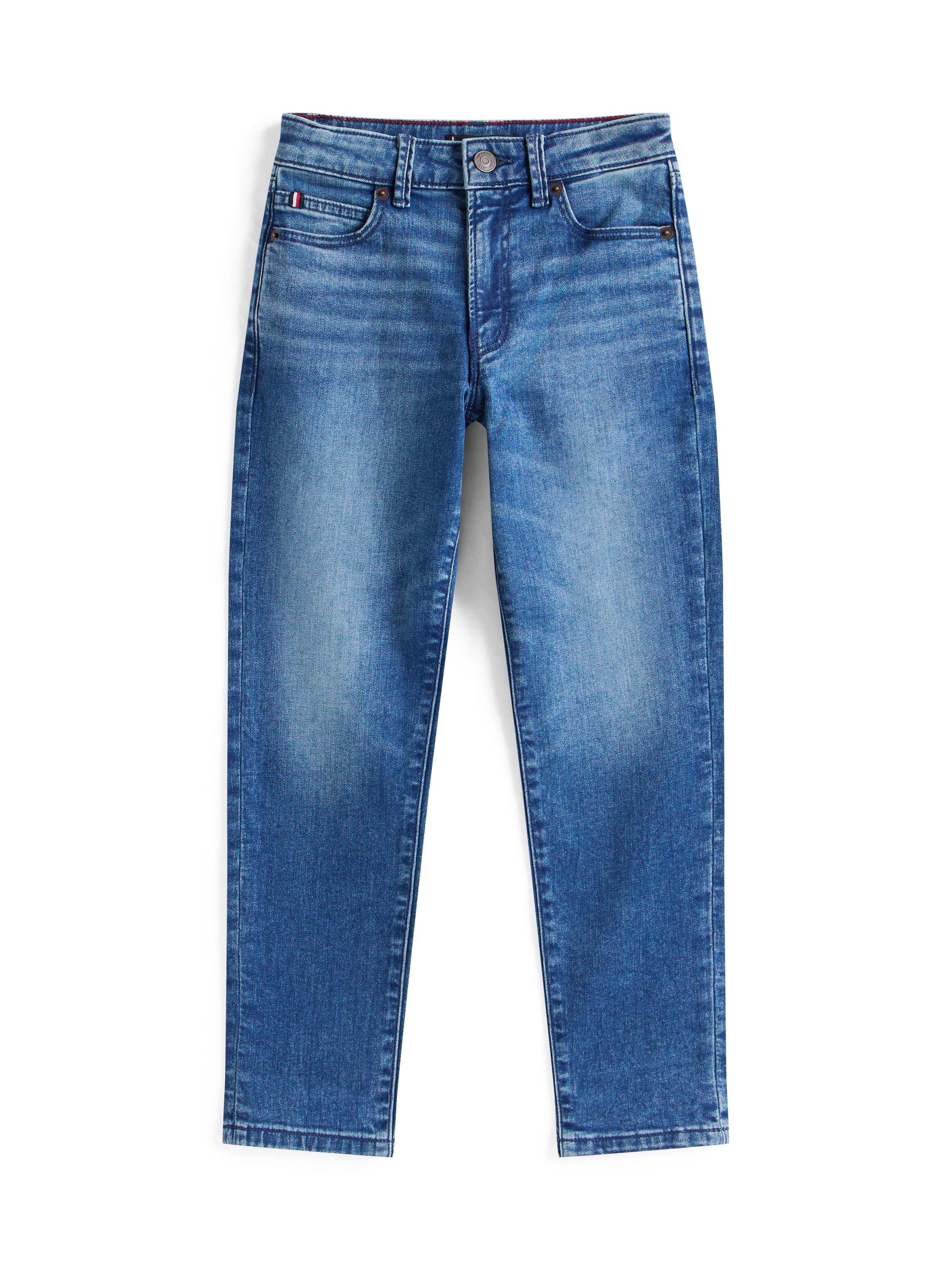 Tommy Hilfiger Straight jeans Modern straight voor kinderen tot 16 jaar, in lichte wassing