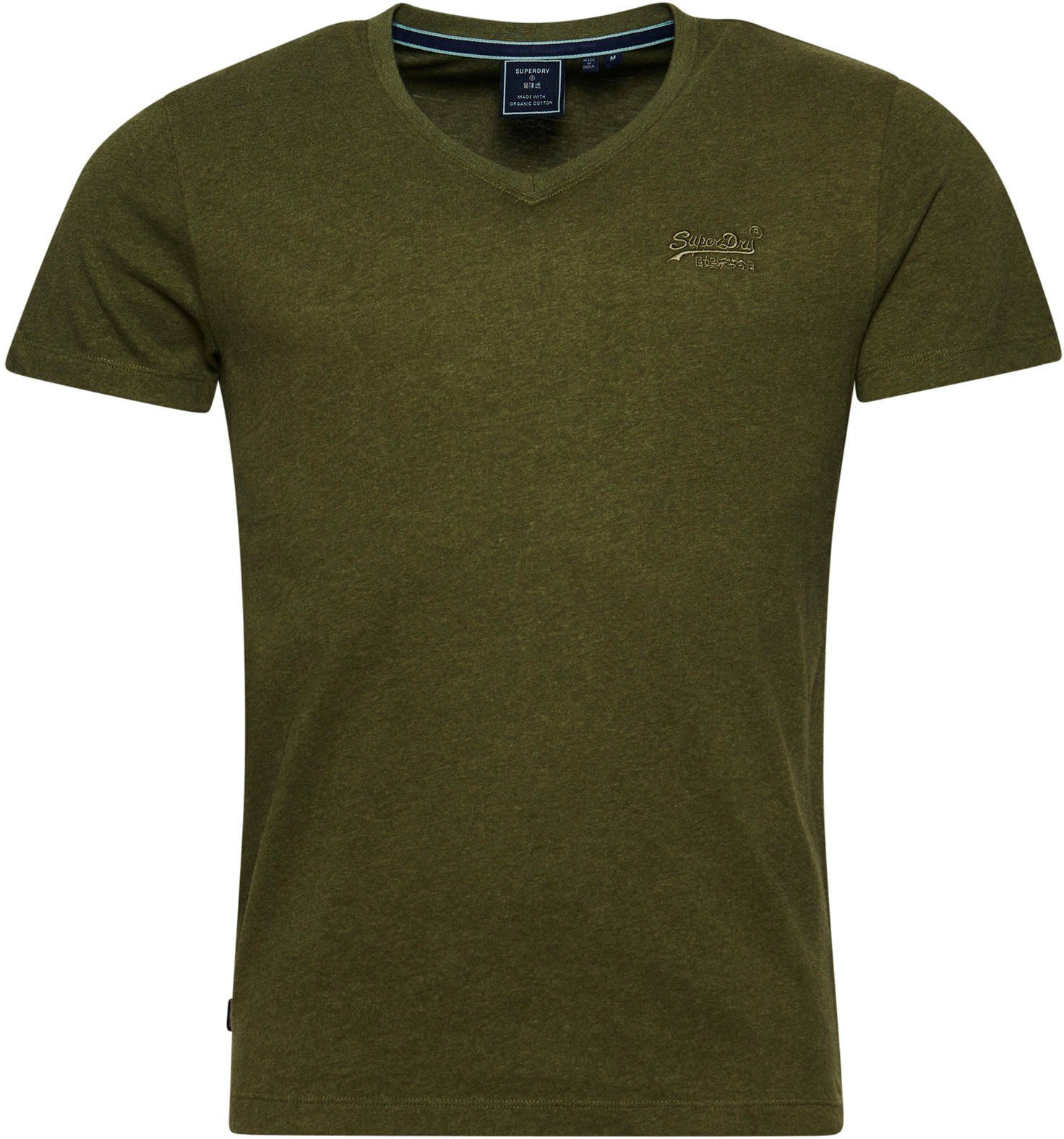 Superdry Shirt met V-hals VINTAGE LOGO EMB VEE