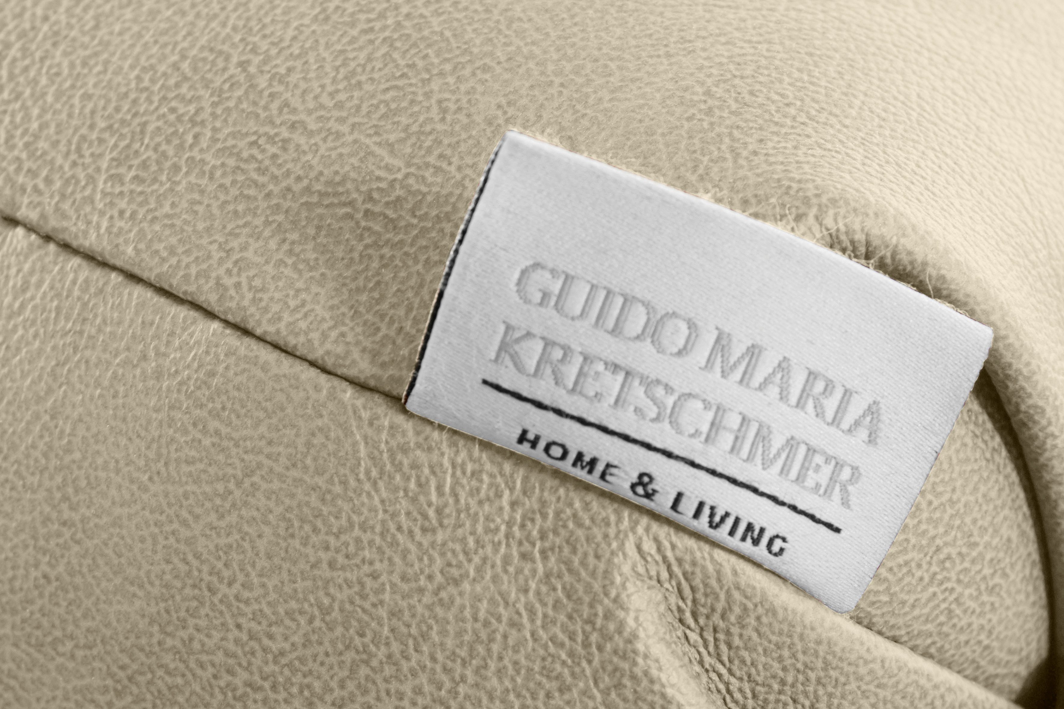 Guido Maria Kretschmer Home&Living Hocker Kalina met klassieke chesterfield-capitonnage