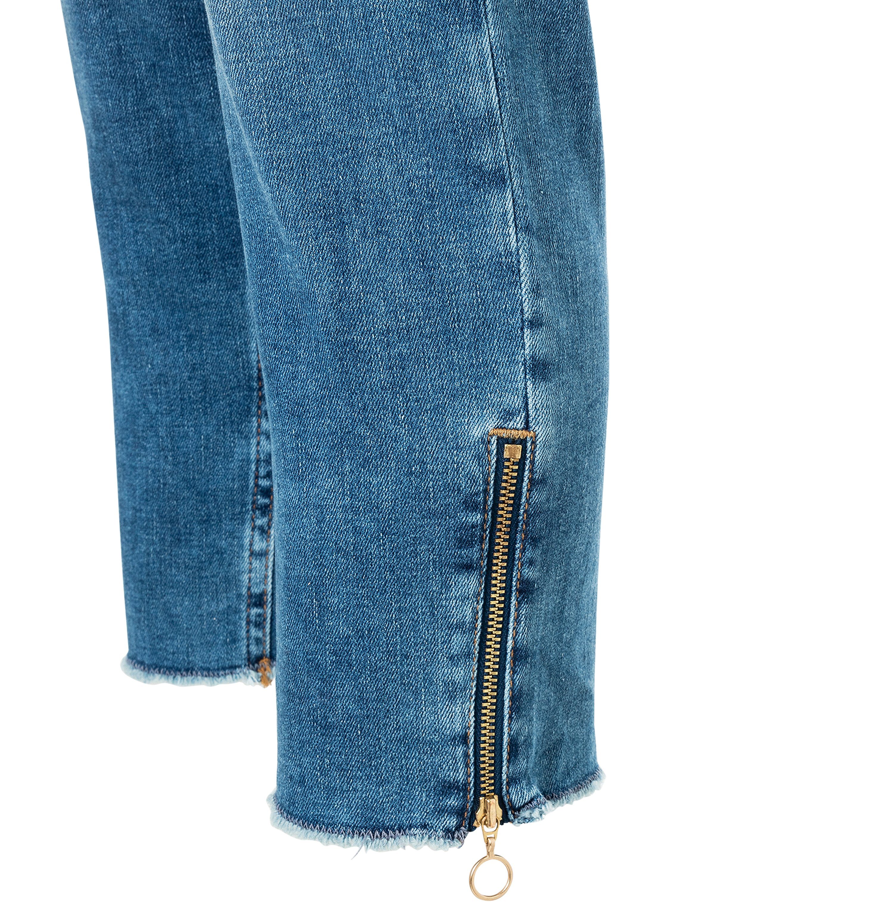 MAC Ankle jeans Rich-slim chic Met bijzonder kleingeldzakje