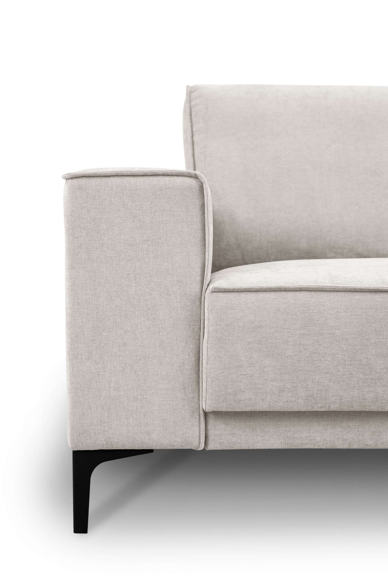 Places of Style Hoekbank Oland, structuur, platweefsel, luxe microvezel, bouclé