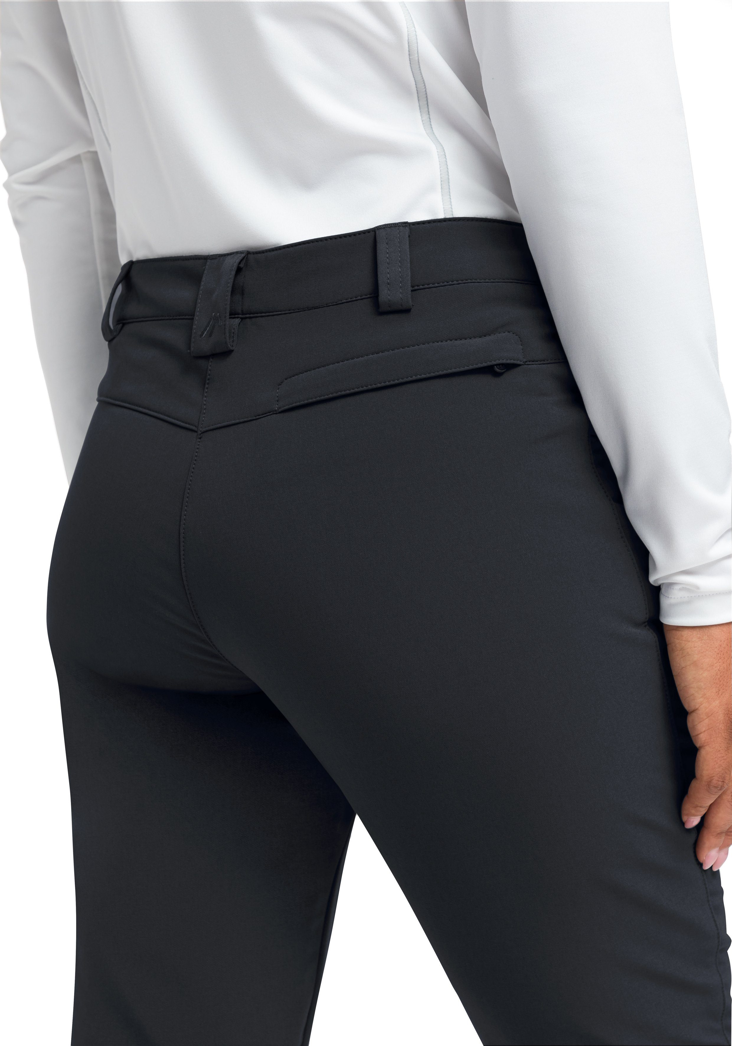 Maier Sports Functionele broek Charlotte Dames outdoorbroek, elastische broek met fleece binnenzijde, regular fit