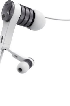 hama in-ear-hoofdtelefoon in ear ohrhoerer, headset mit mikrofon intense wit