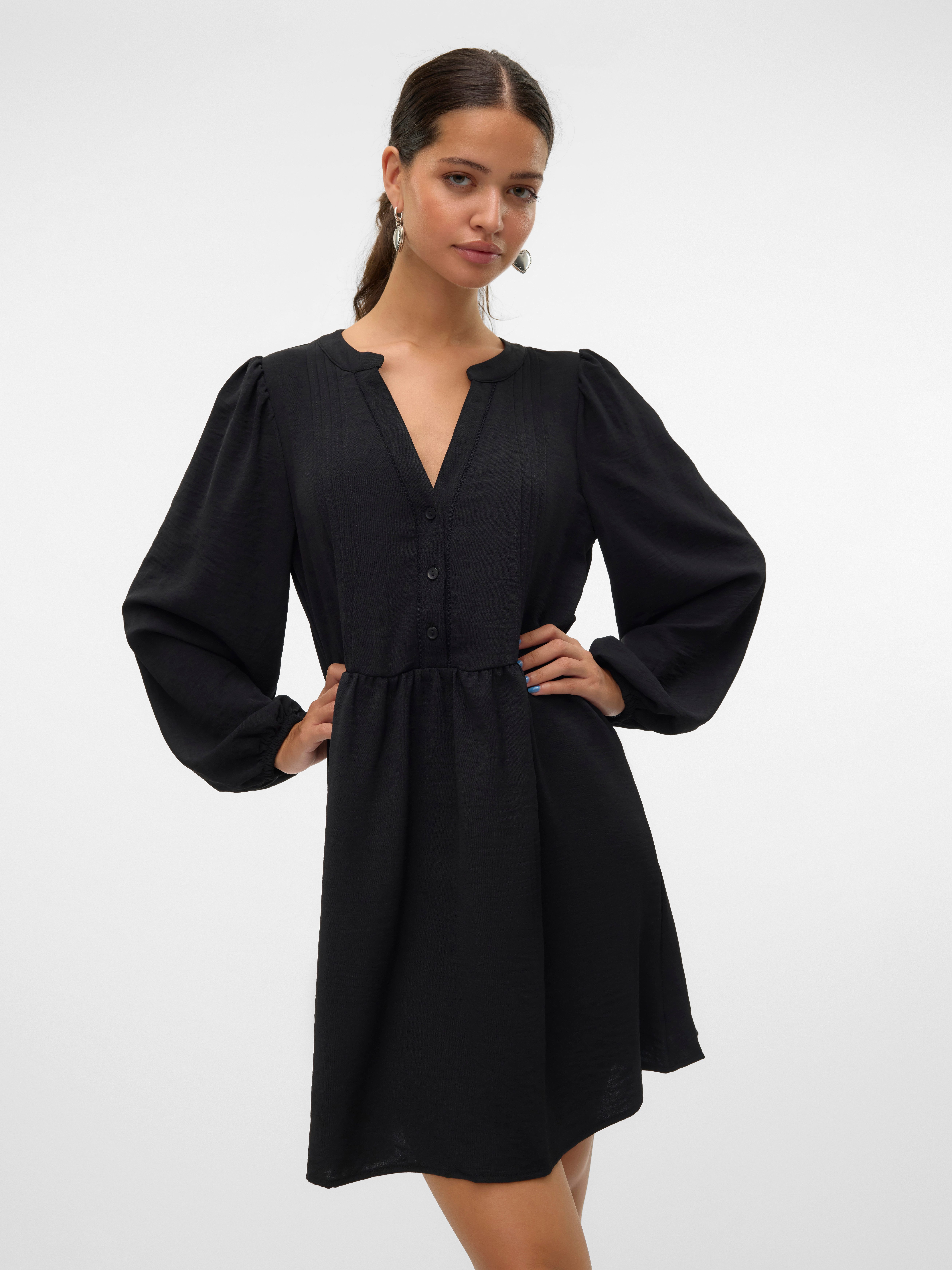 Vero Moda Tuniekjurk VMEMMA LS LACE DRESS WVN GA NOOS