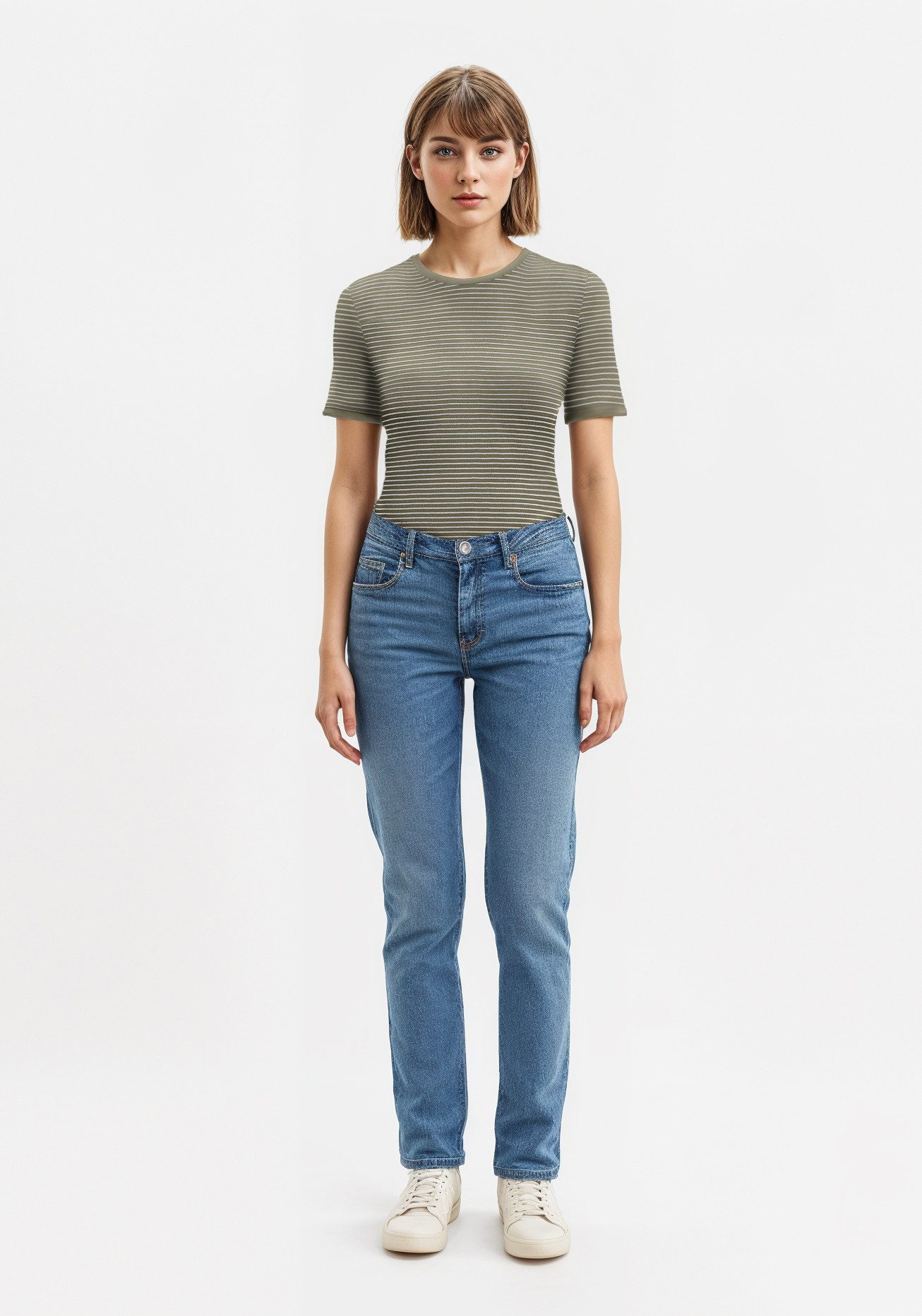 Only Shirt met korte mouwen ONLTINE S/S O-NECK TOP JRS