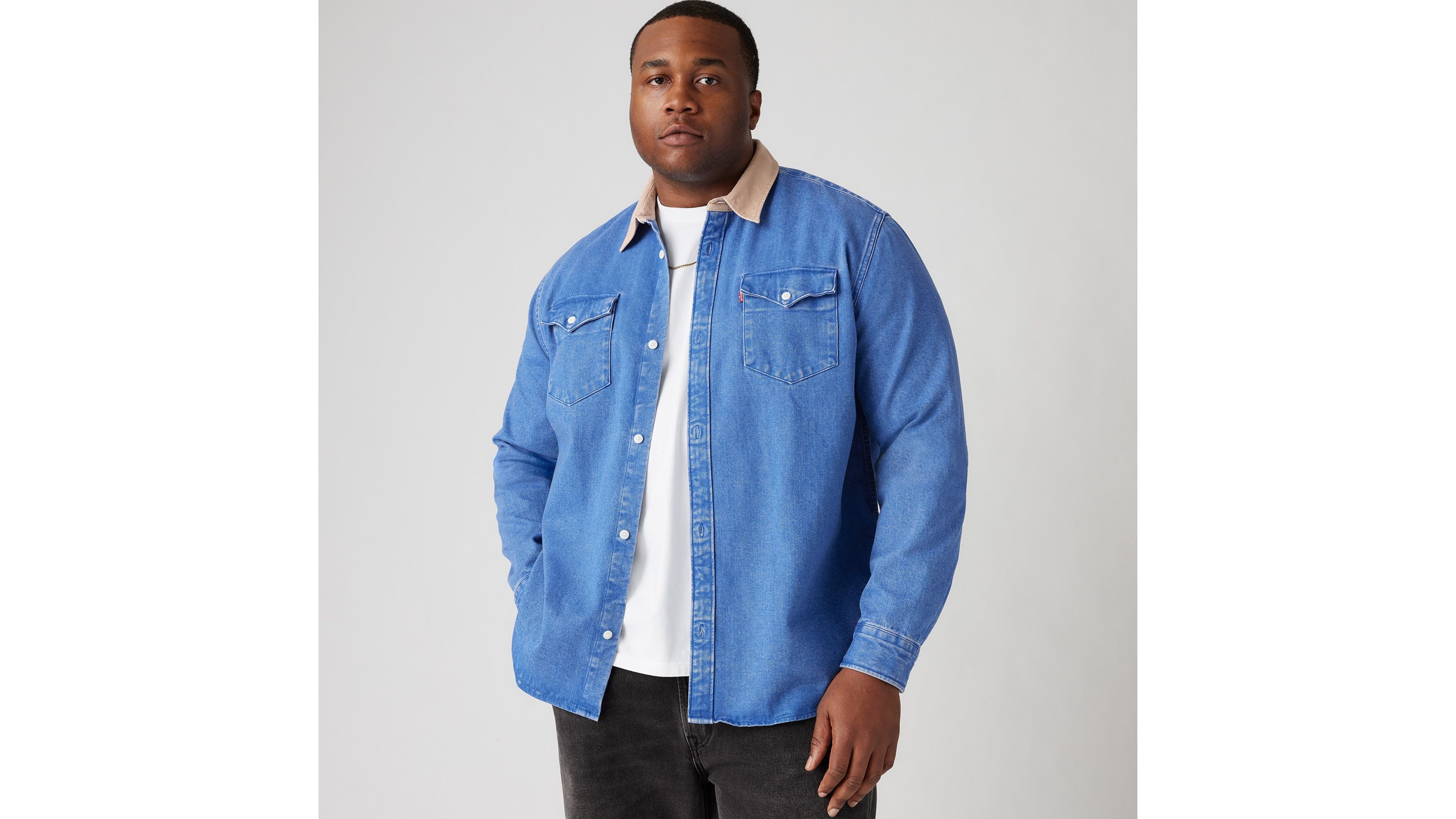 Levi's® Plus Jeans overhemd BIG RELAXED FIT WESTERN