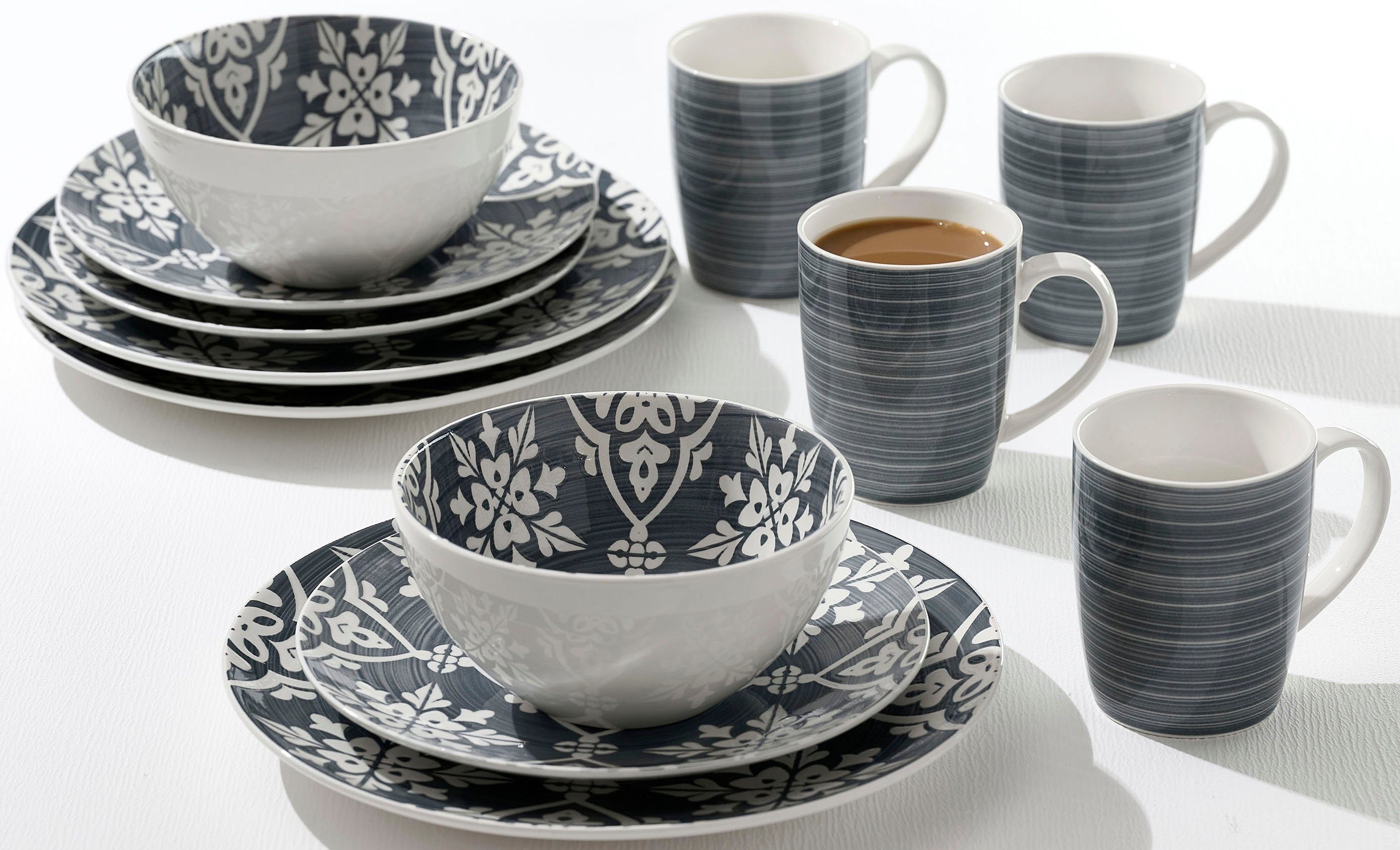 Ritzenhoff & Breker Combi-servies Salina Servies, ornamentdecor (set, 16-delig)