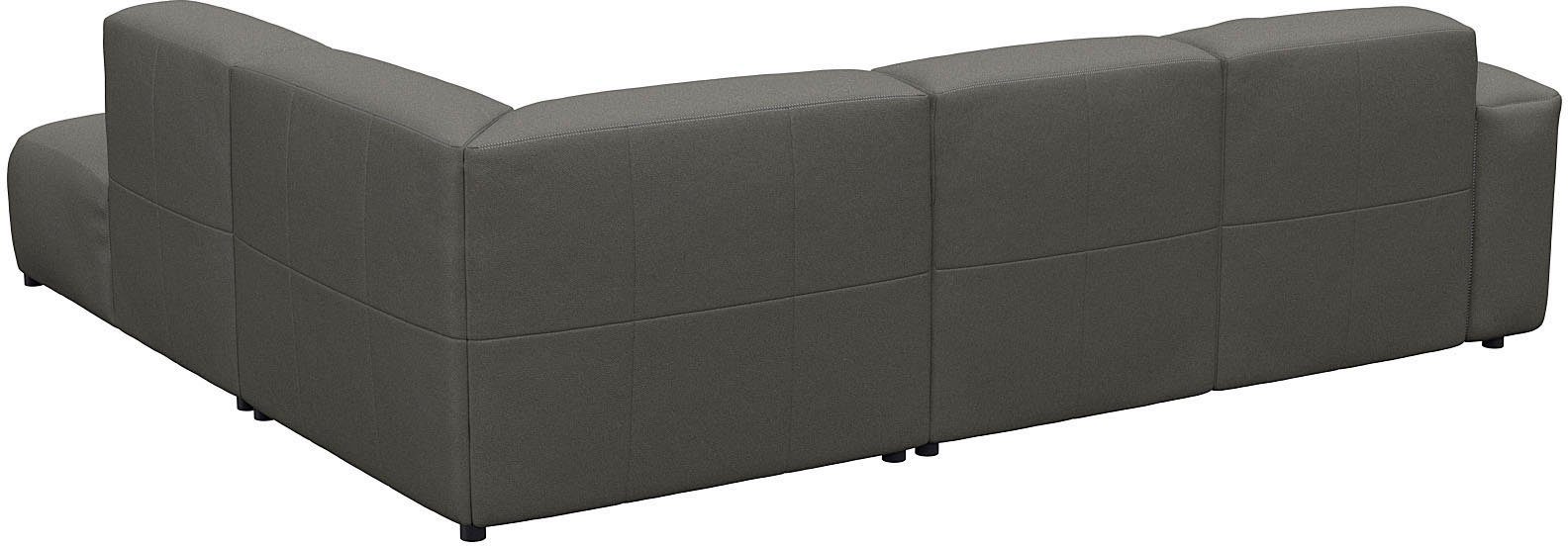 FLEXLUX Hoekbank Lucera, super zitcomfort door koudschuim in de zitting, L-vorm