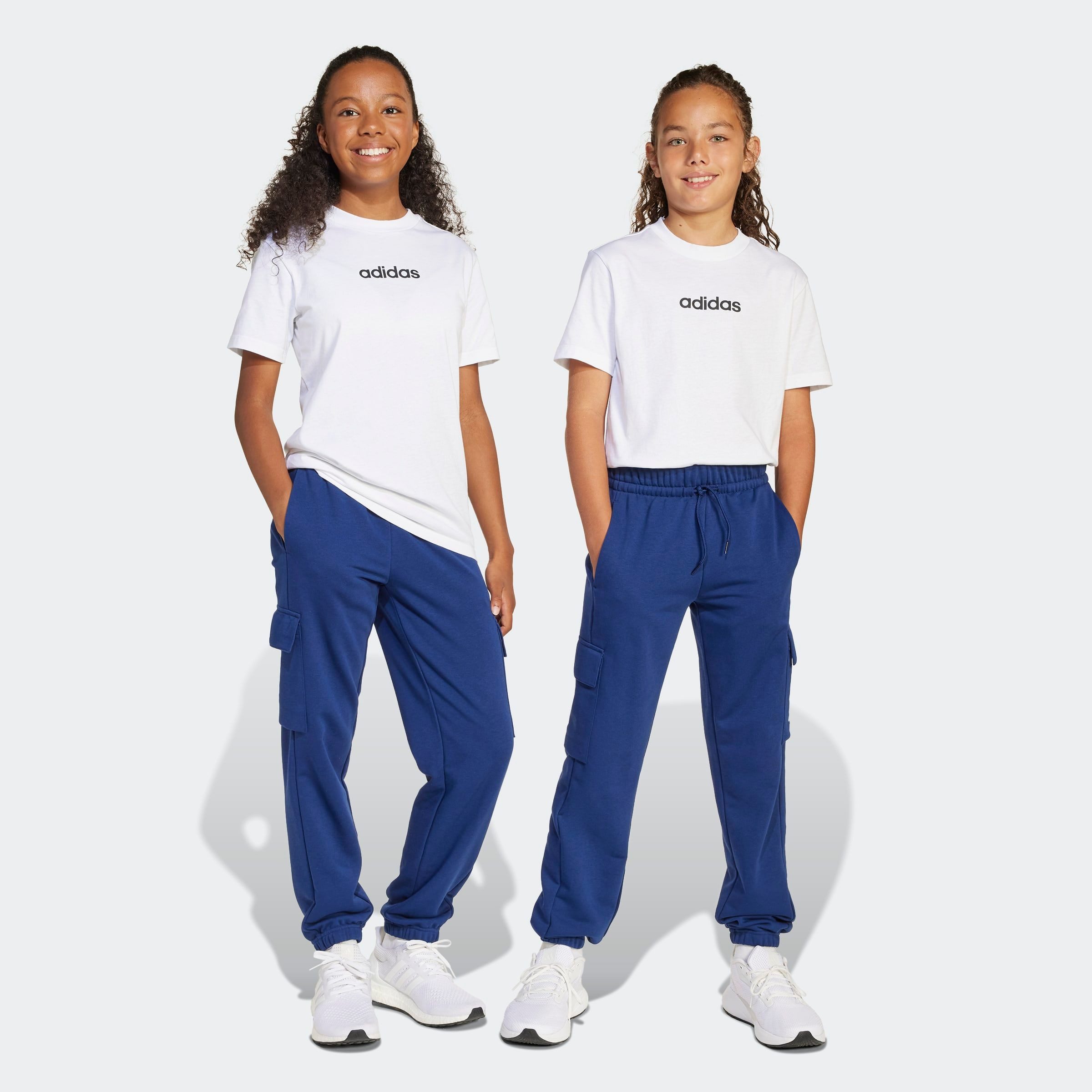 adidas Sportswear Sportbroek J SL FT C PT (1-delig) kinderen trainingsbroeken maat 176 blauw