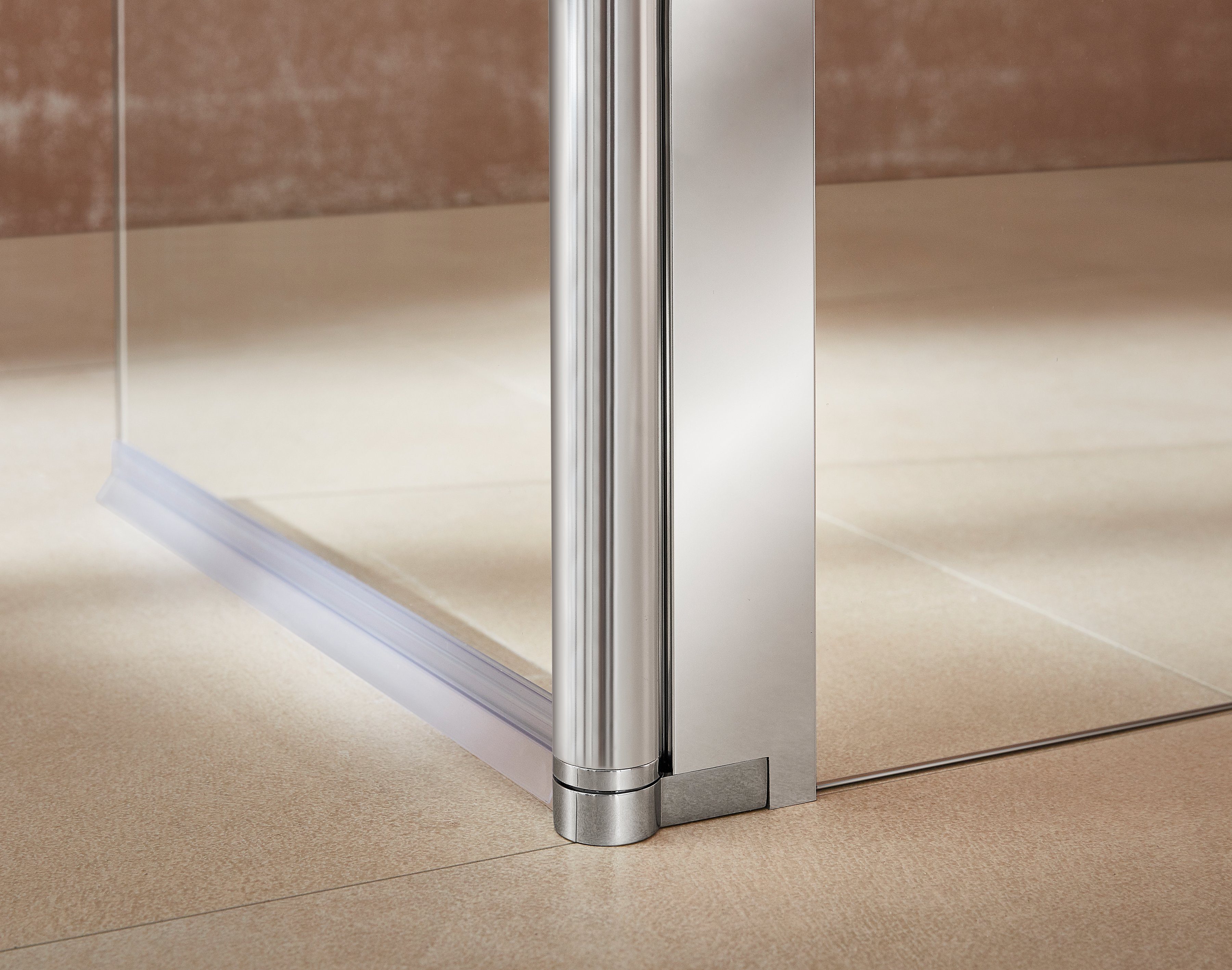 welltime Walk-in-douche Milaan in 3 verschillende breedten (90,100, 120 cm), 6 mm dik veiligheidsglas, 90 cm