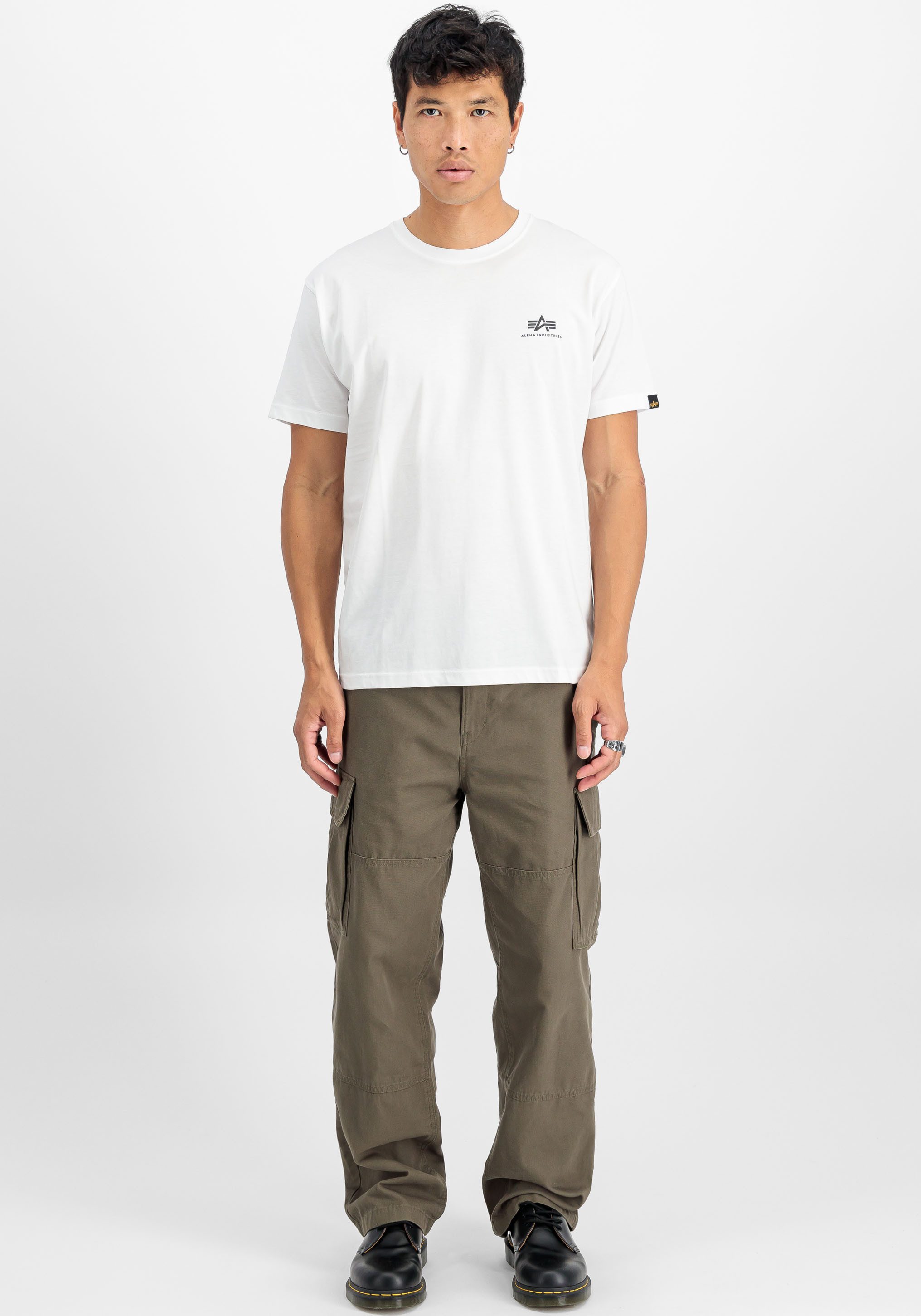 Alpha Industries Shirt met ronde hals Basic T Small Logo 2 Pack (set, 2-delig)