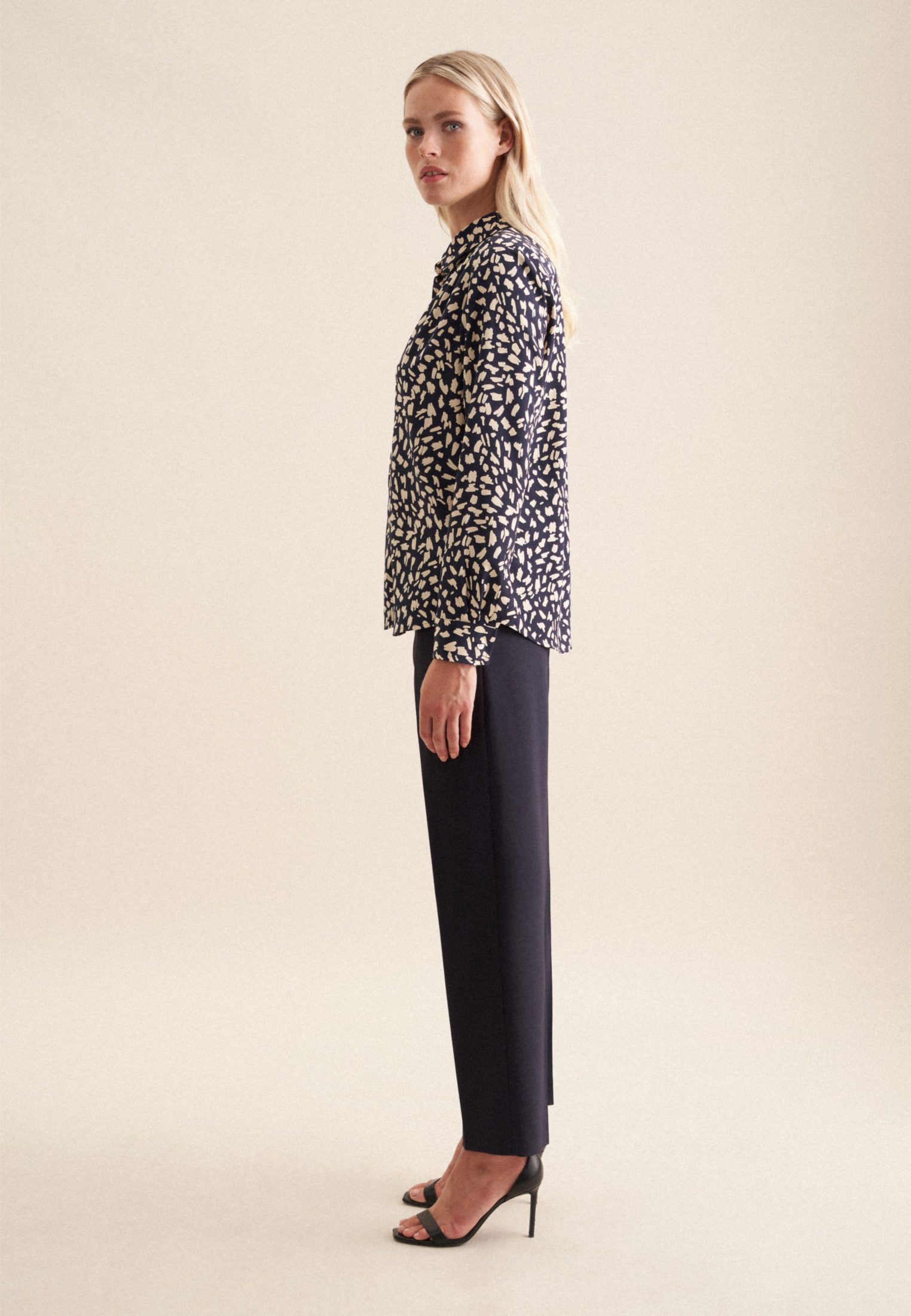 seidensticker Overhemdblouse Zwarte roos