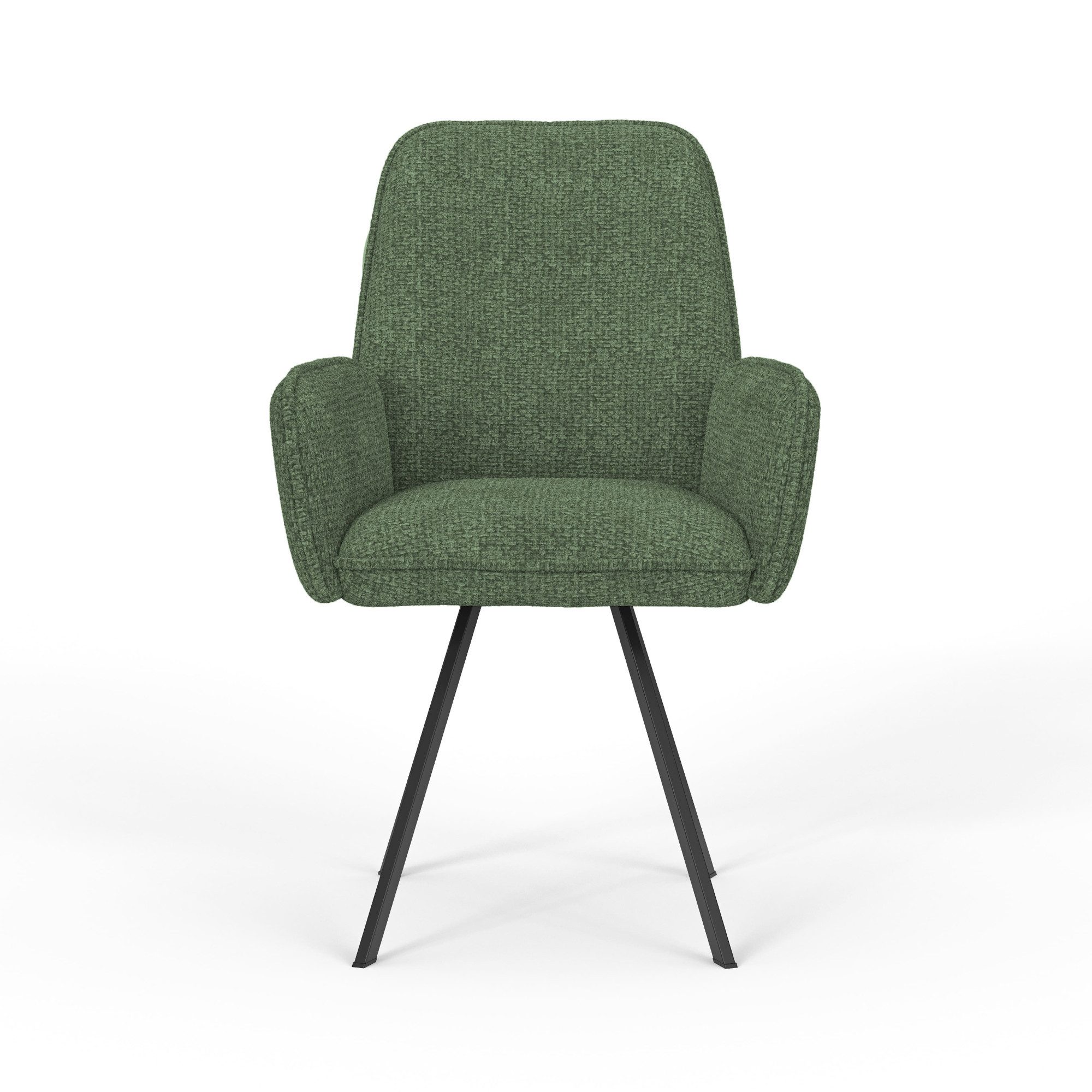Home affaire Stoel met armleuningen Mily eetkamerstoel, gestoffeerde fauteuil, woonstoel, eetstoel met armleuningen (set, 2 stuks)