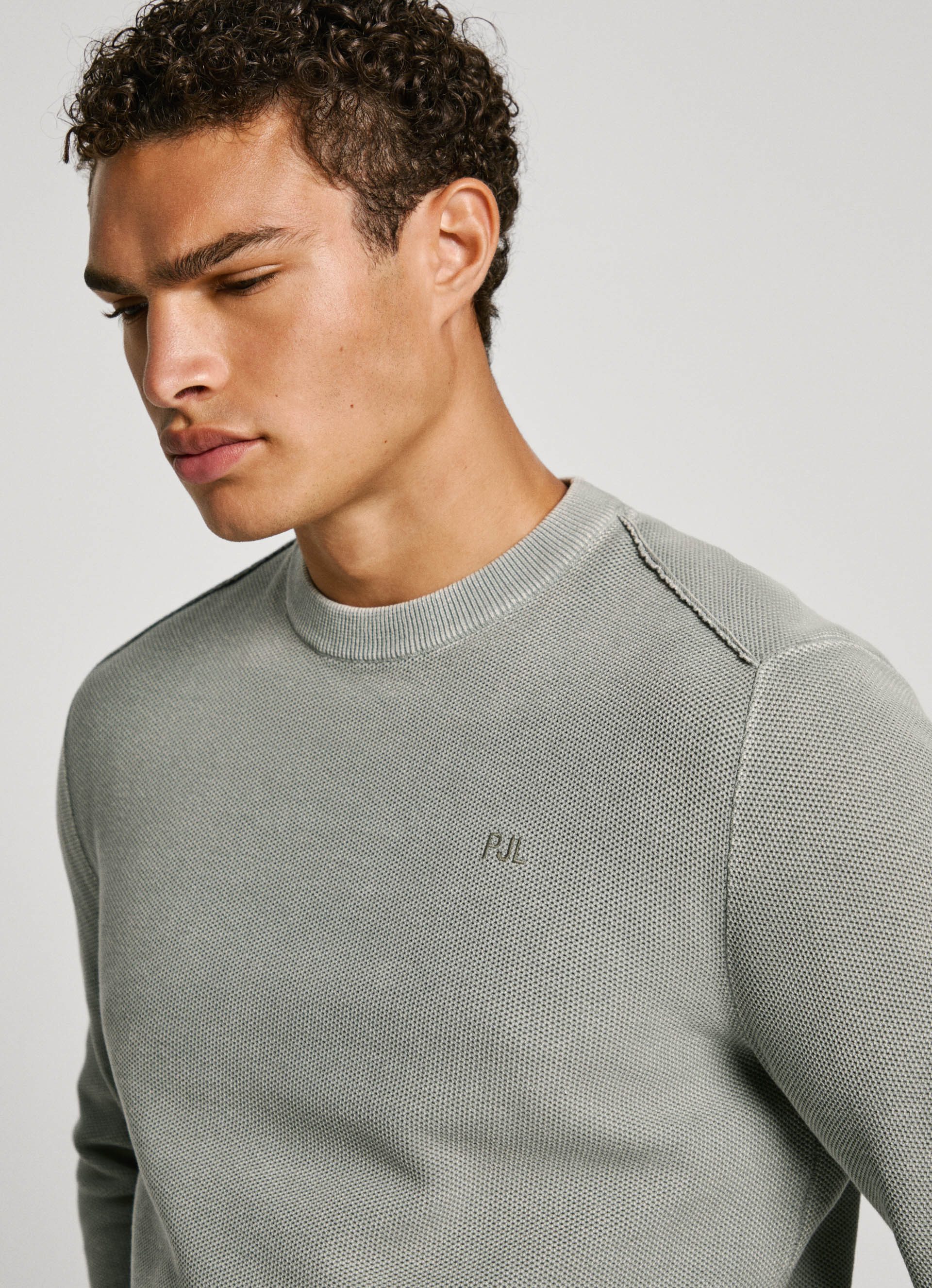 Pepe Jeans Trui met ronde hals Craig in gewassen look