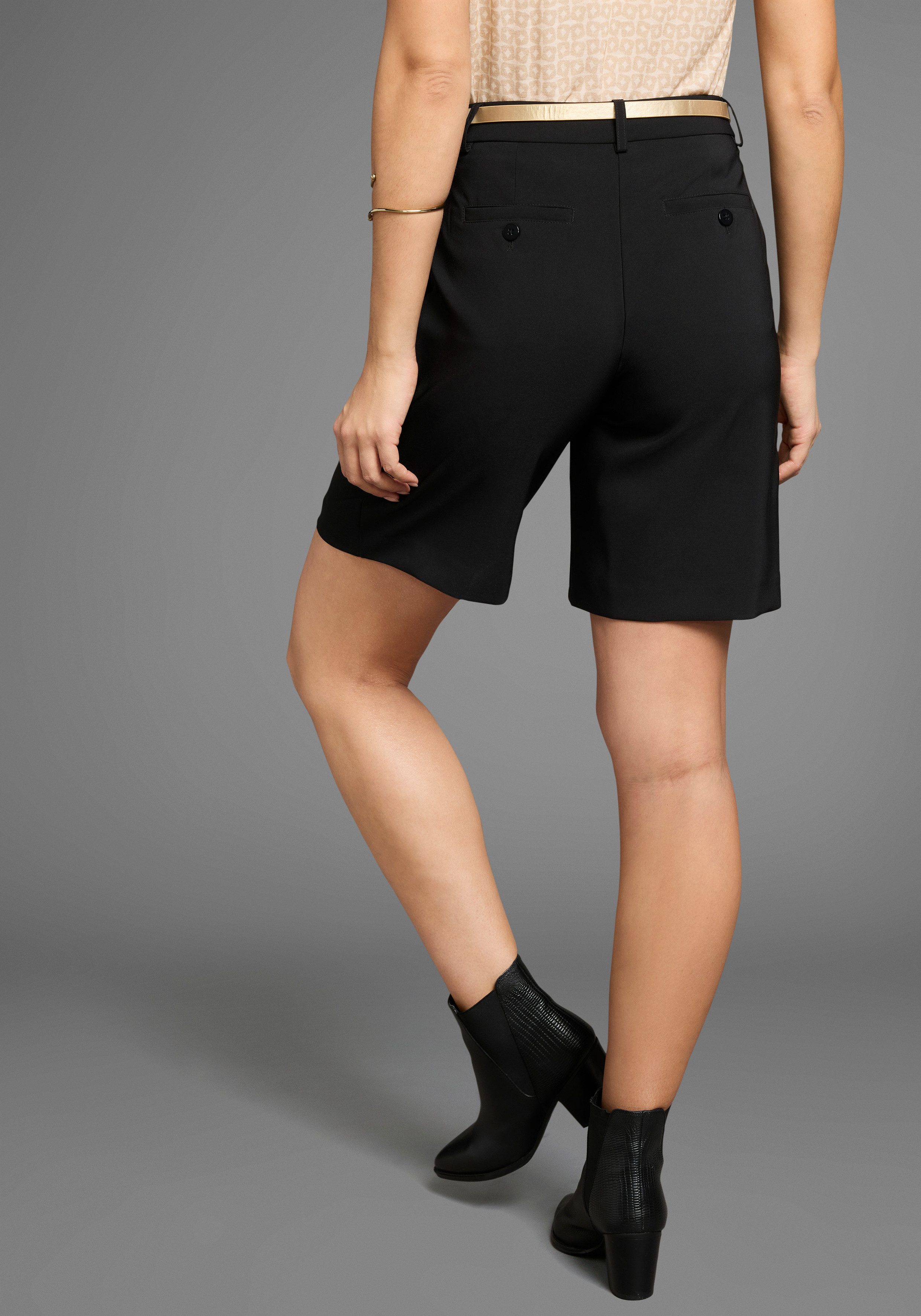Laura Scott Chino-short met bijpassende riem (set, 2-delig, Met riem)