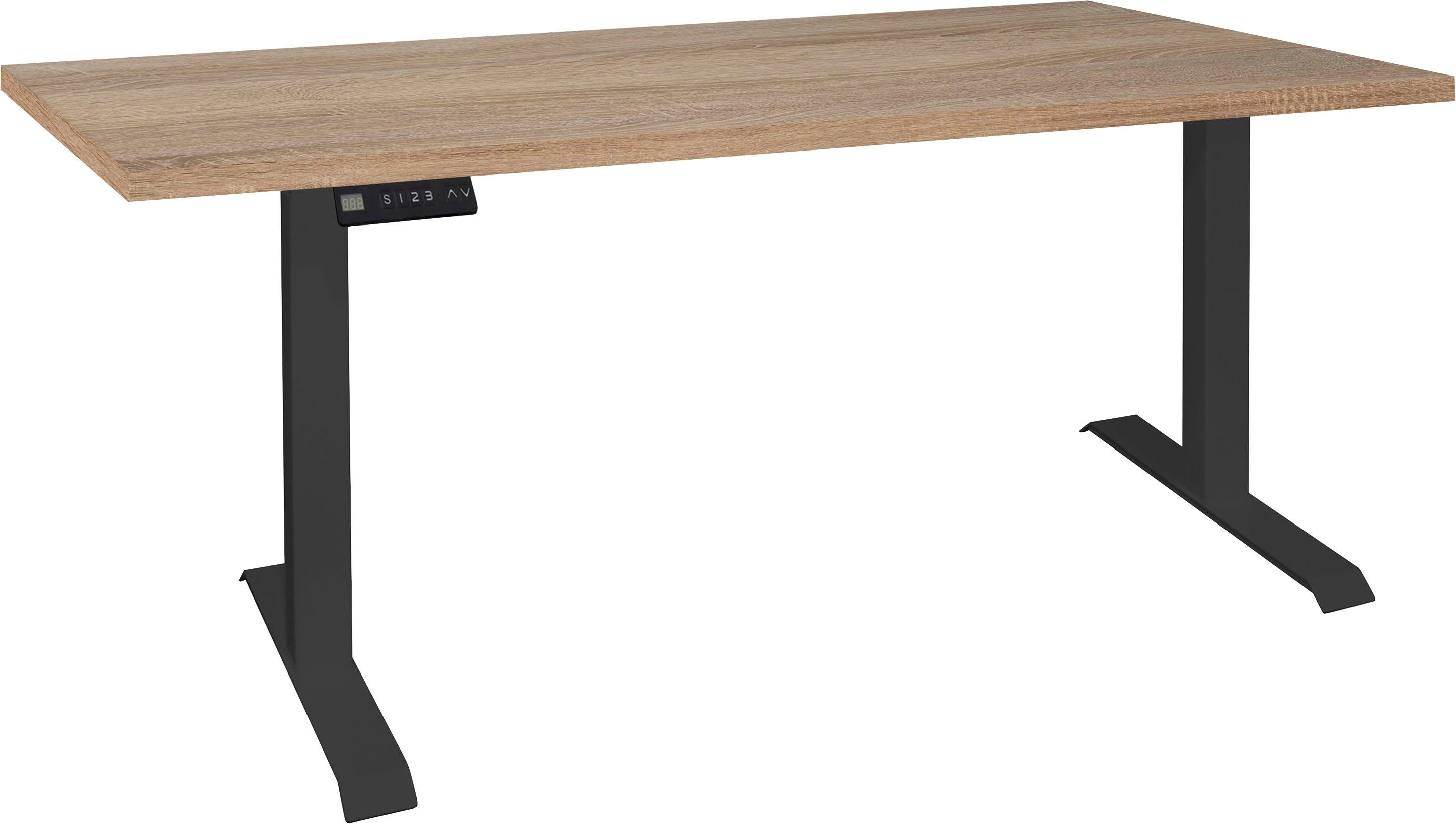 Mäusbacher Bureau Big System Office Breedte 180 cm, elektrisch in hoogte verstelbaar