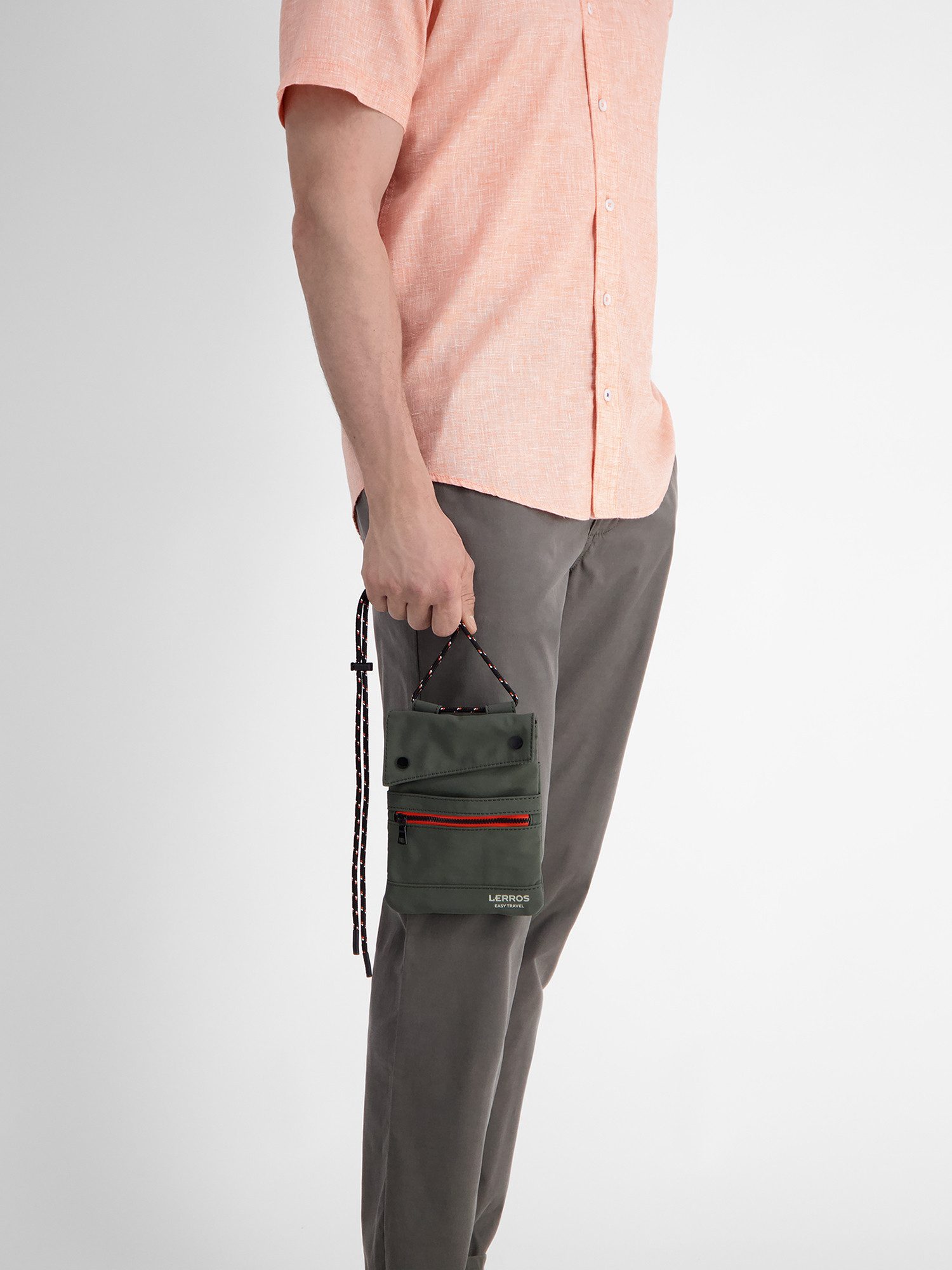 Lerros Schoudertas LERROS nylon pouch, borstportemonnee om te hangen
