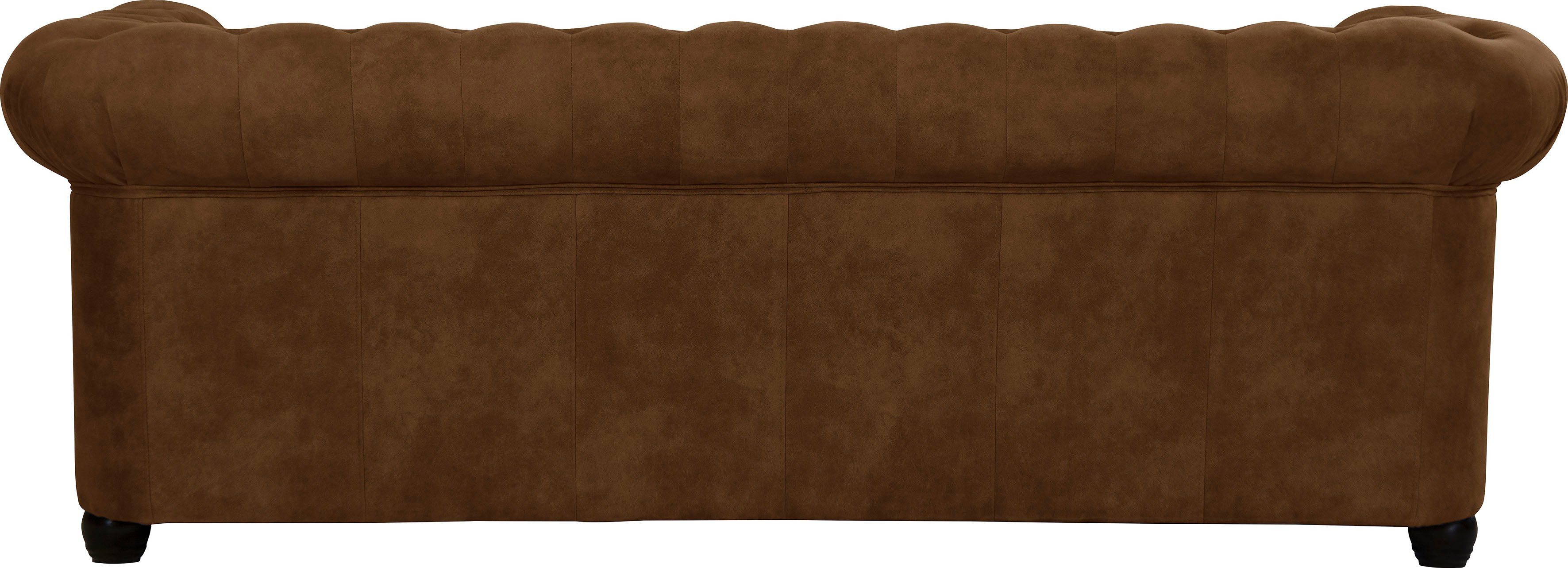 Home affaire Chesterfield-bank Rysum Chesterfield look, in 2 verschillende stoffen, 2 versies snel leverbaar