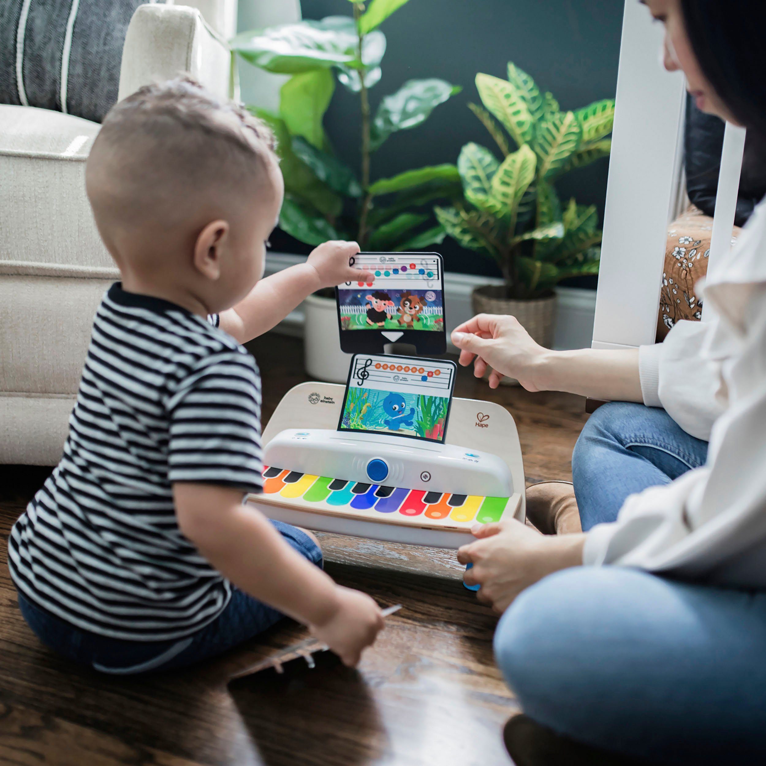 Hape Speelgoed-muziekinstrument Baby Einstein, Samen in Tune Piano™ aangesloten Magic Touch™