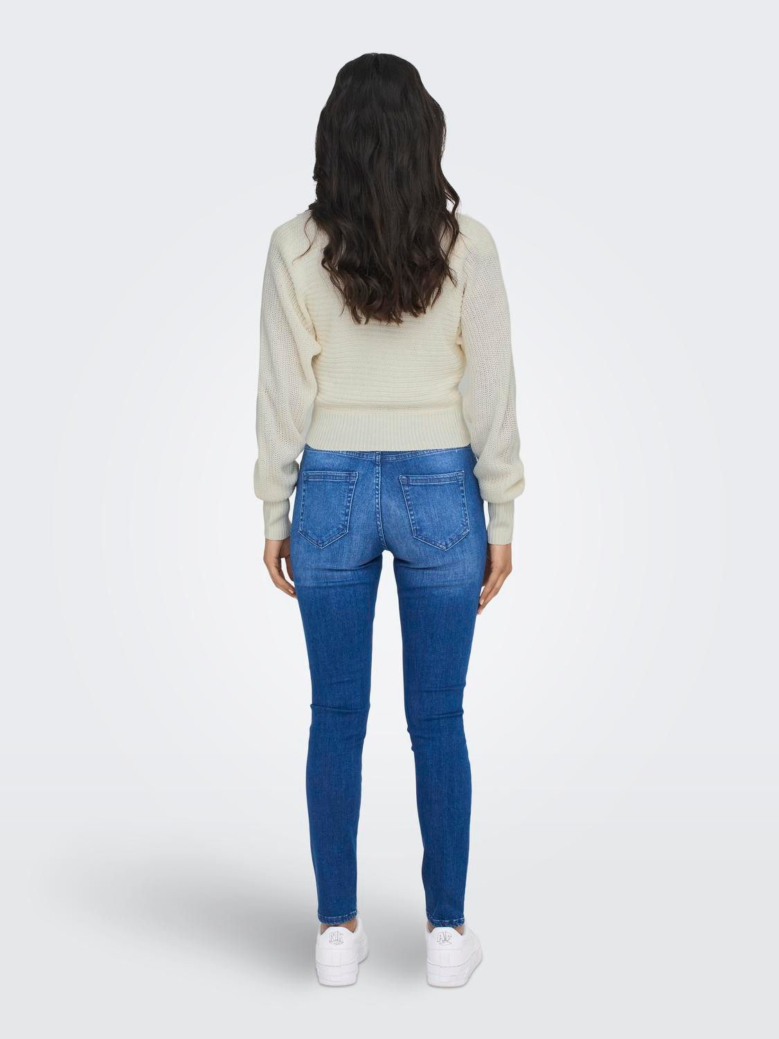 Only Trui met V-hals ONLELINA LS V-NECK PULLOVER EX KNT