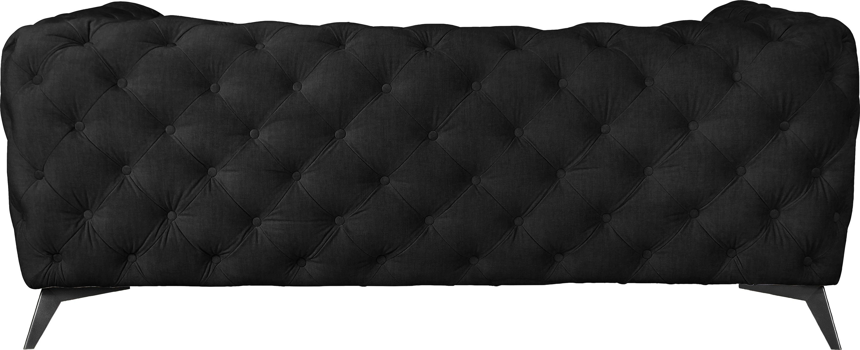 Leonique Chesterfield-bank Glynis luxueuze capitonnage, moderne chesterfield look, kleur van de poten ter keuze