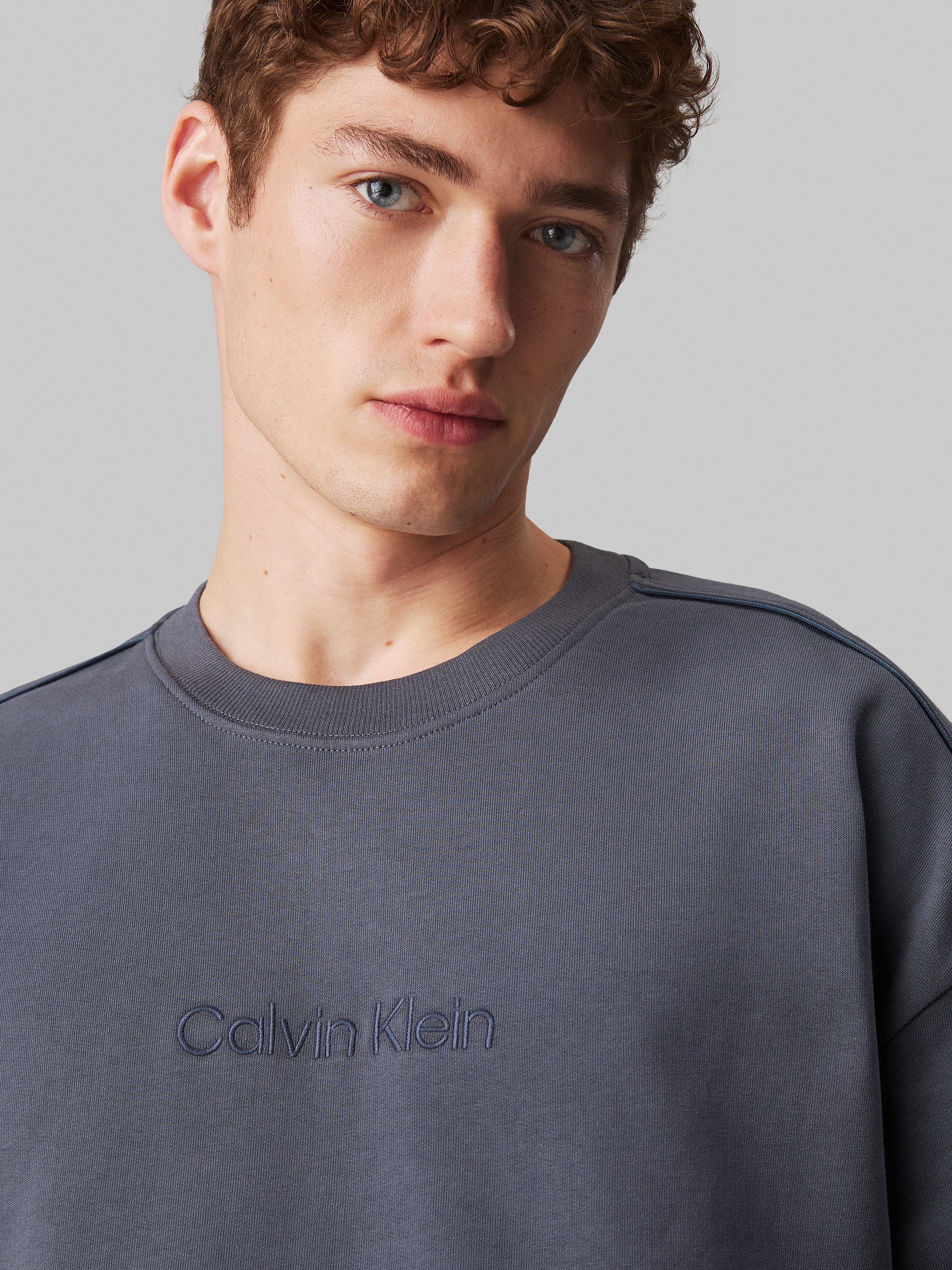 Calvin Klein Sweatshirt L S SWEATSHIRT met logoborduursel