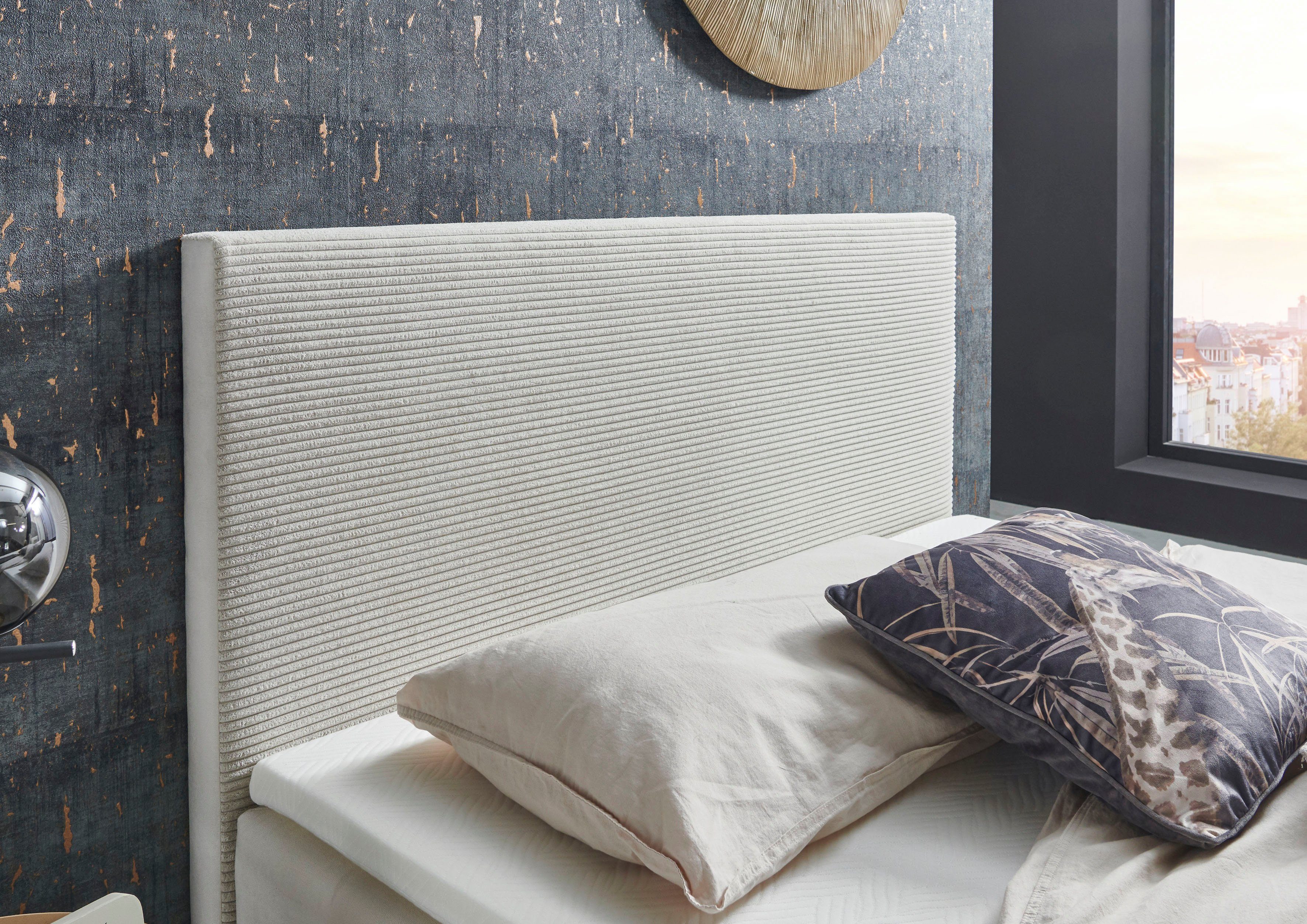 meise.möbel Boxspring Corsica met bedkist en topmatras, bekleding in een stof- en cordmix