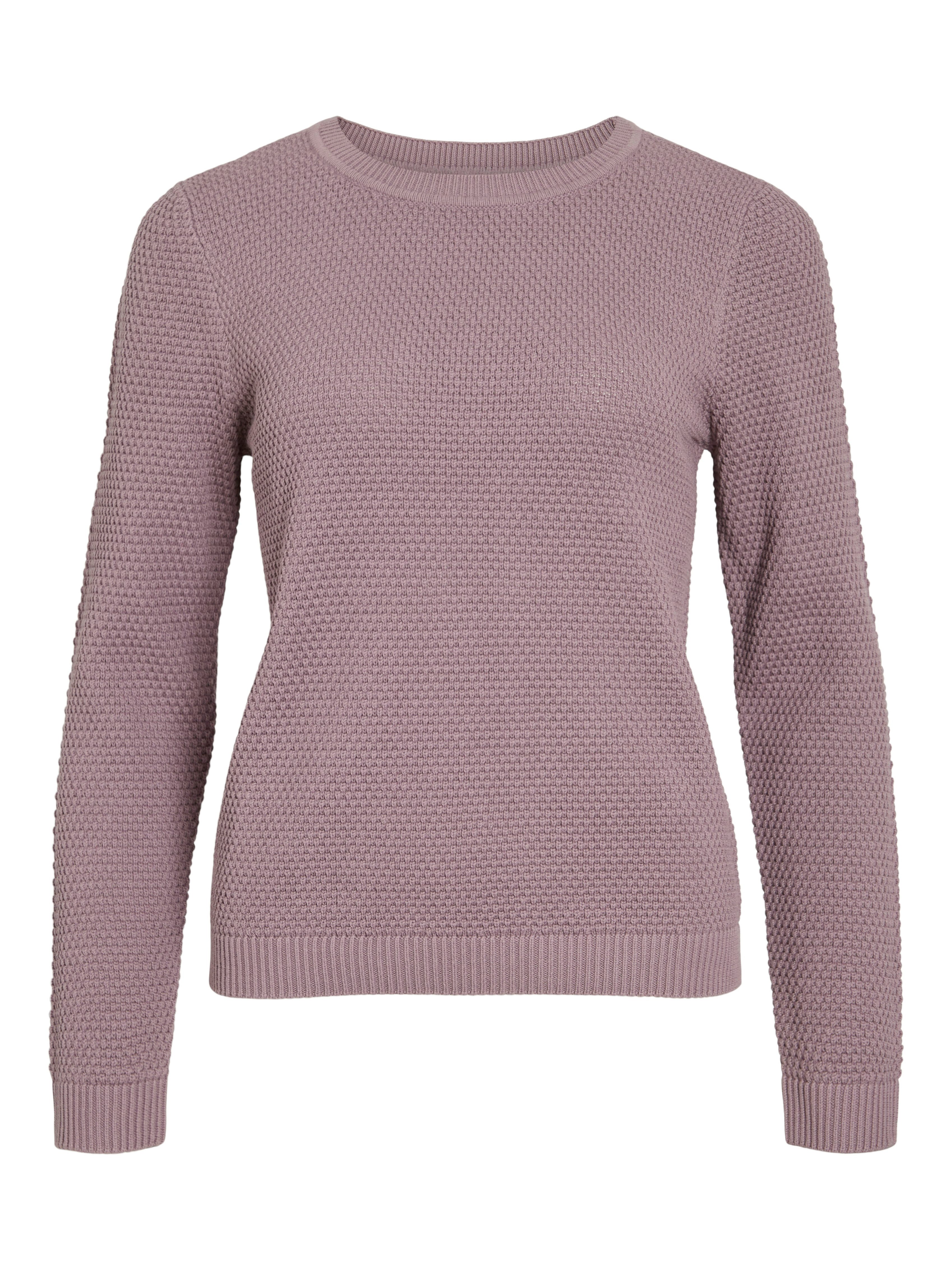 Vila Trui met ronde hals VIDALO O-NECK L/S KNIT TOP- NOOS