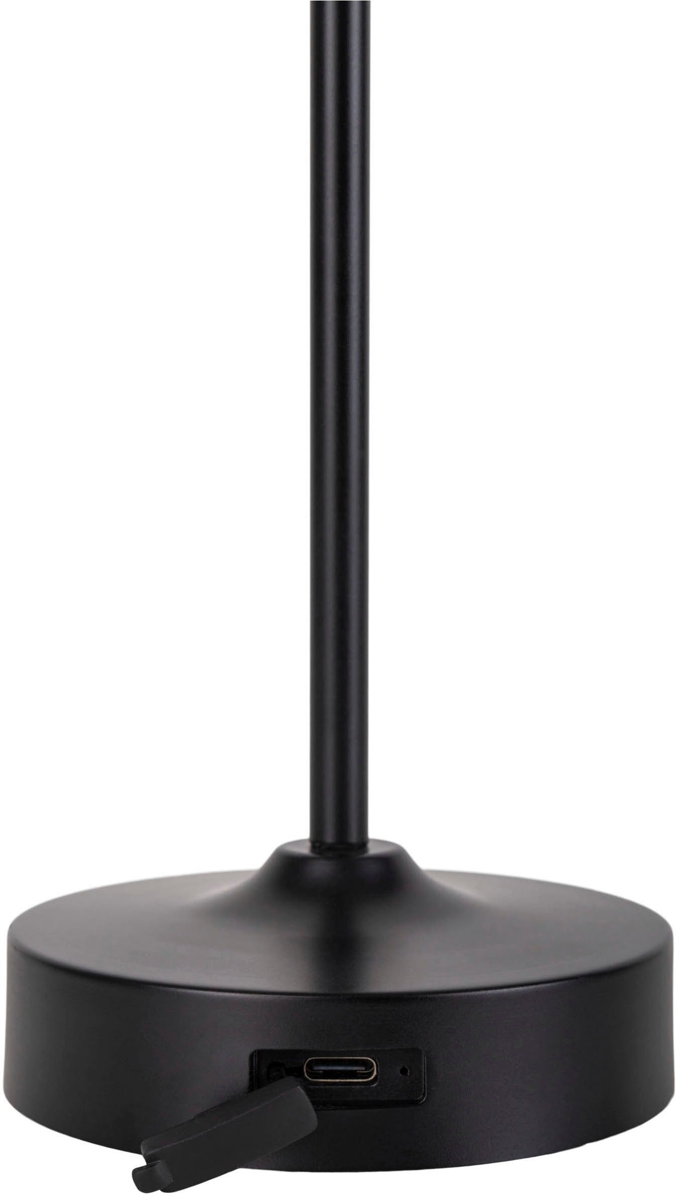 näve Led-tafellamp Pina Oplaadbare accu, USB Type C incl. kabel 100cm, touch, dimbaar