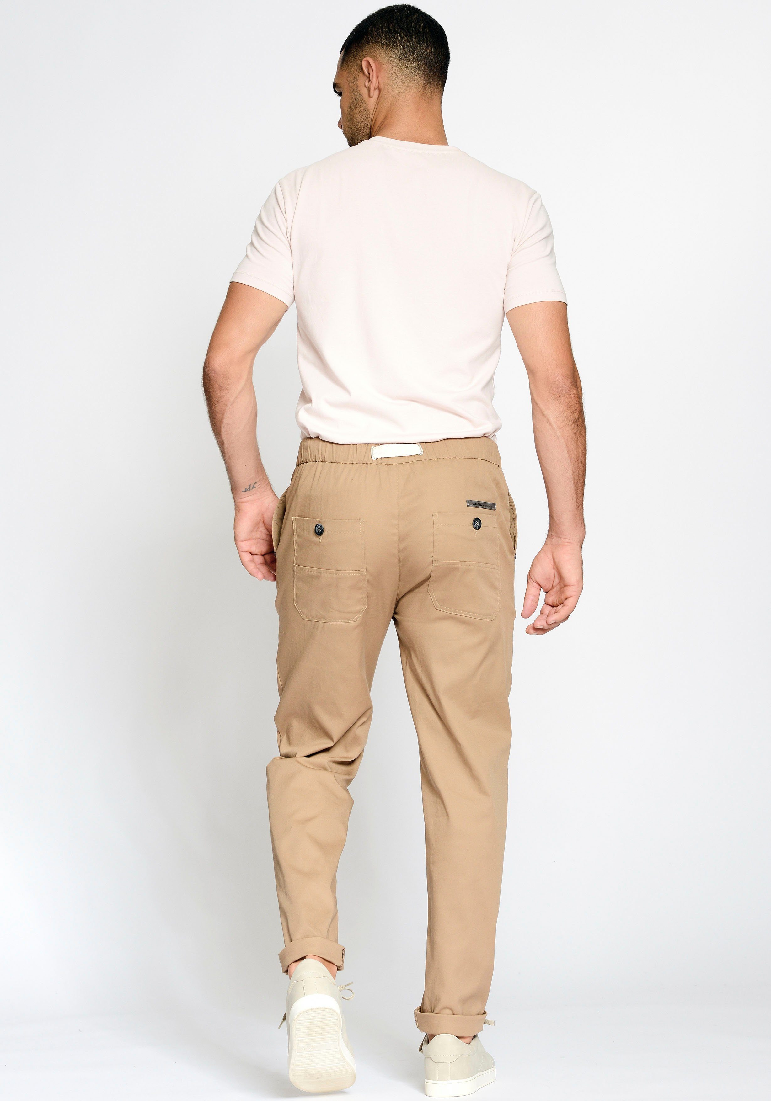 GANG Chino 94SANTO JOGGER Jogger stijl met elastische tailleband en tunnelkoordsluiting