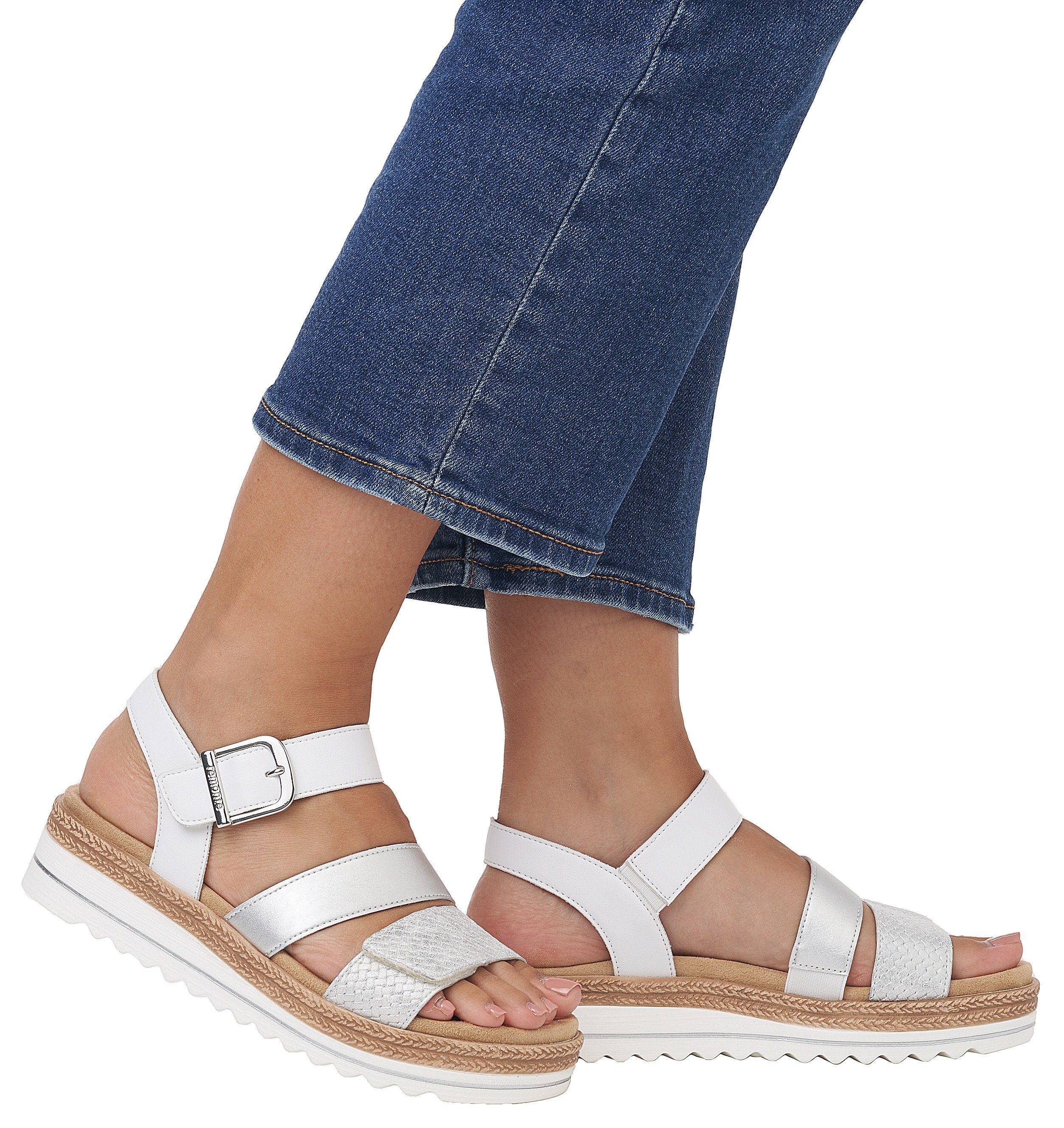 Remonte Sleehaksandaaltjes , sleehak, zomerschoenen, sandalen in vegan verwerking