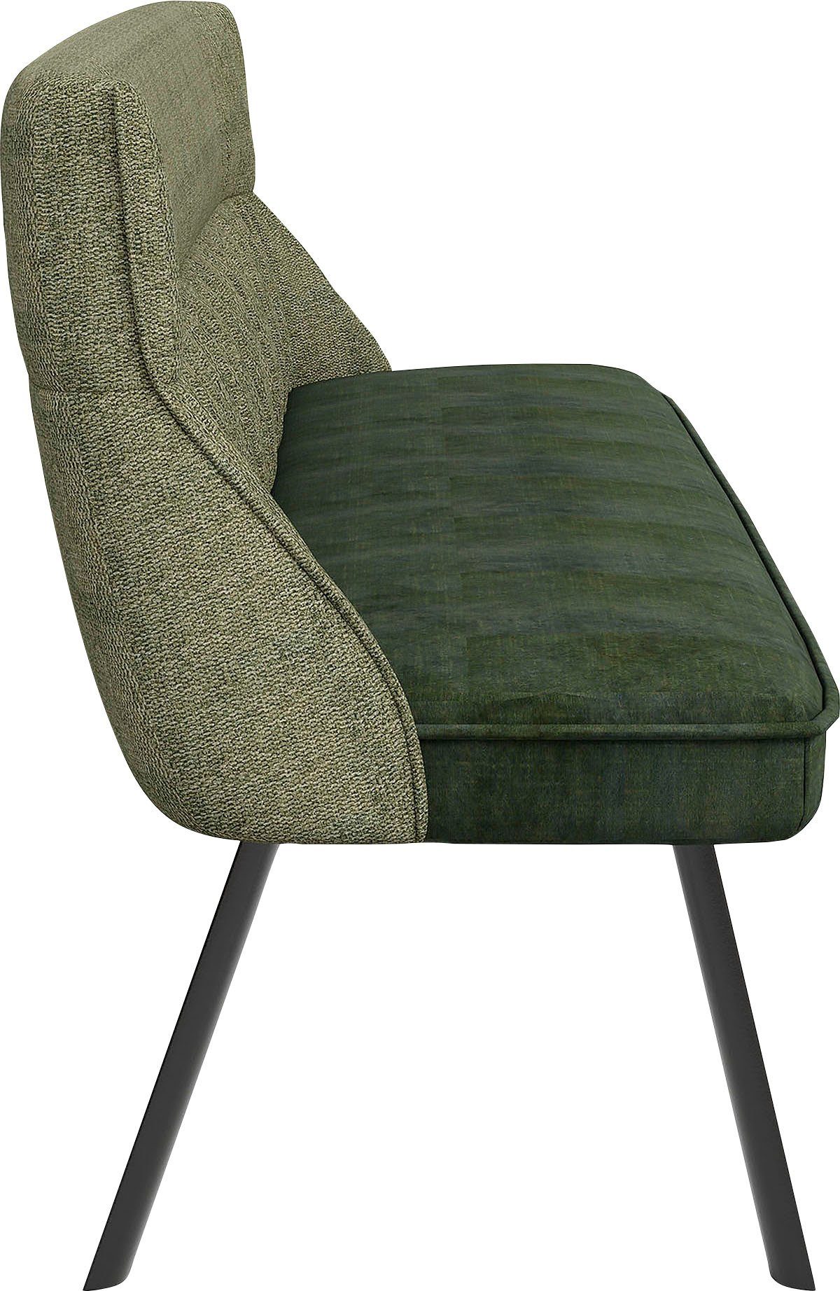 byLIVING Bank California 180 cm bank, weefstof en vintage fluweel met prettige nosag-vering (1 stuk)