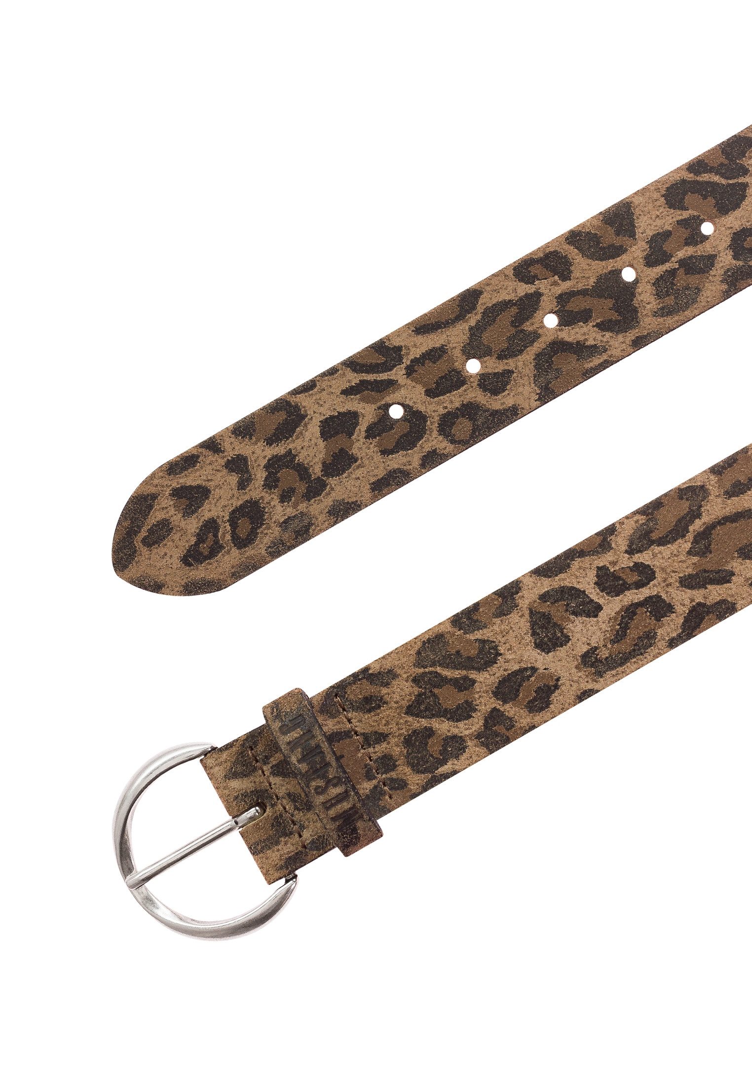 MUSTANG Leren riem Bloemig of dierenontwerp, 4 cm breed (1 stuk)