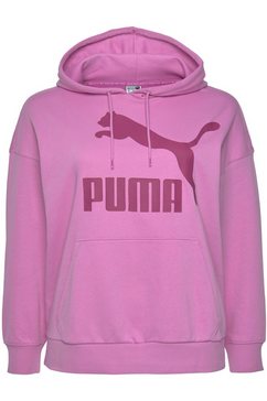 puma hoodie classics logo hoodie plus roze