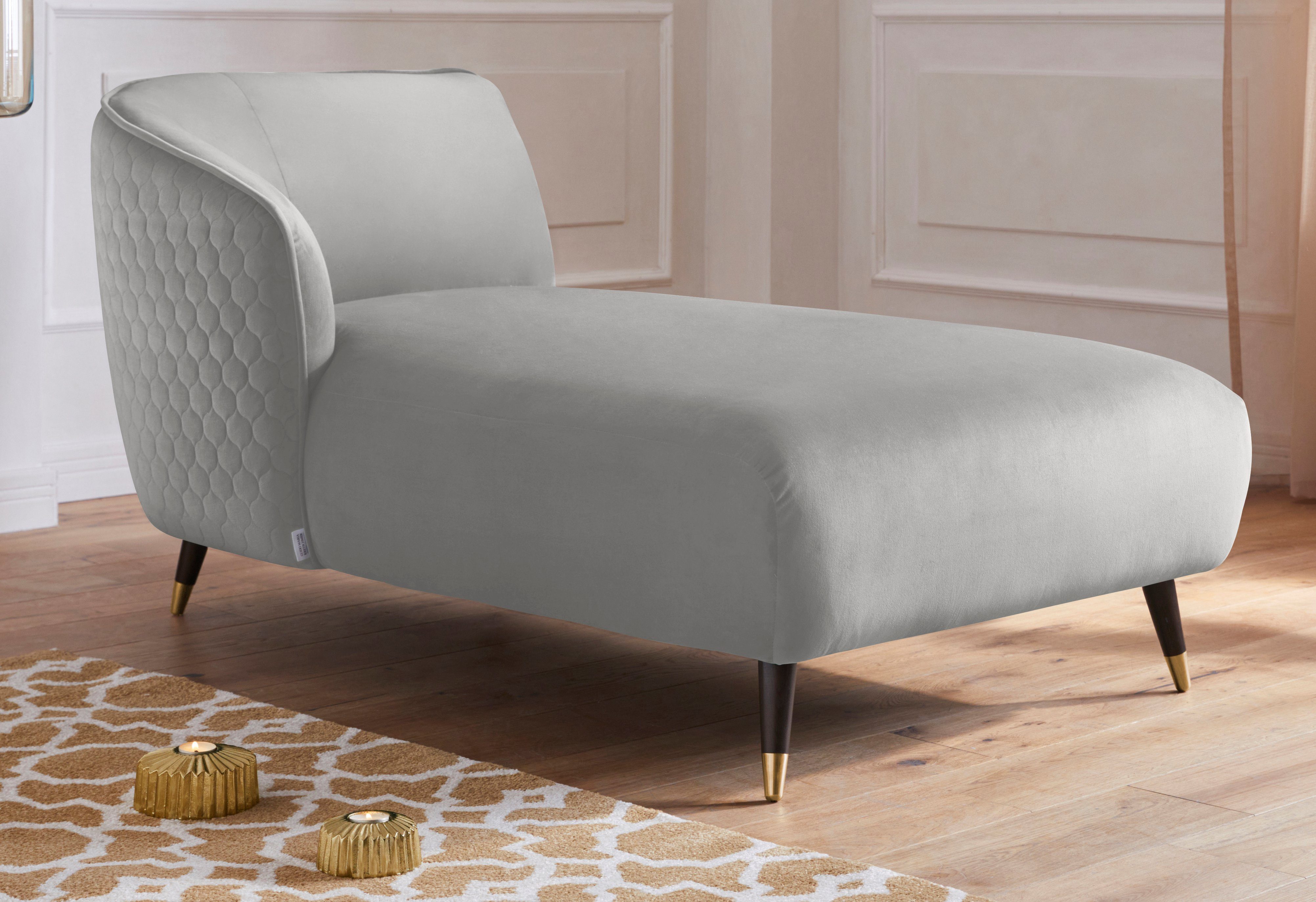 Guido Maria Kretschmer Home&Living Récamier Oradea met elegante stiksels op achterzijde van de rugleuning