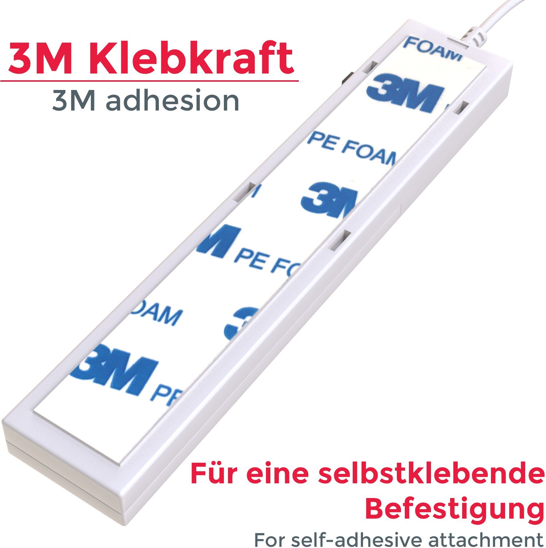 B.K.Licht Led-strepen 1m led band/strip kastverlichting met bewegingssensor